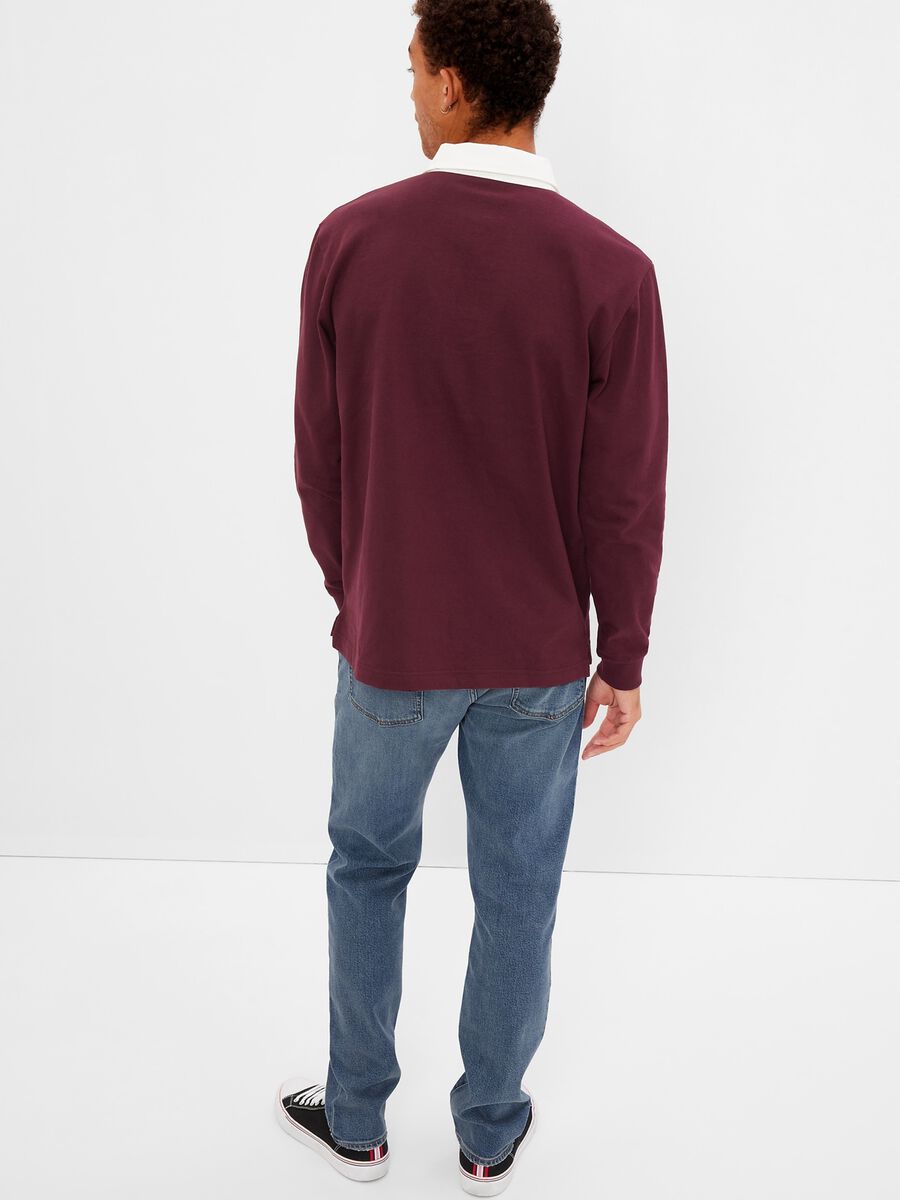 Straight-fit jeans in stretch cotton and Lyocell Man_2