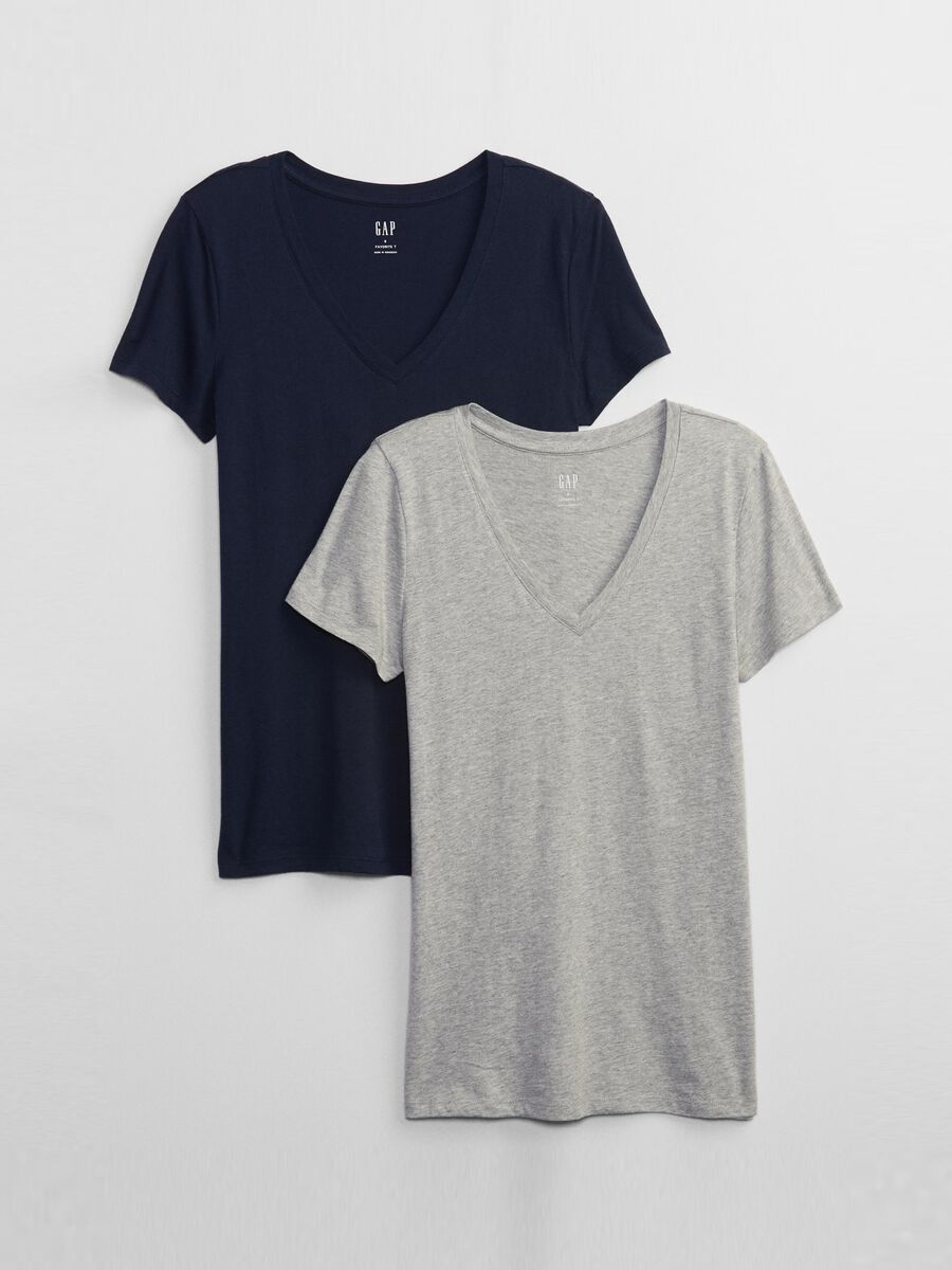 Bipack t-shirt in cotone e modal Donna_0