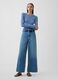 Jeans wide leg in puro cotone_0