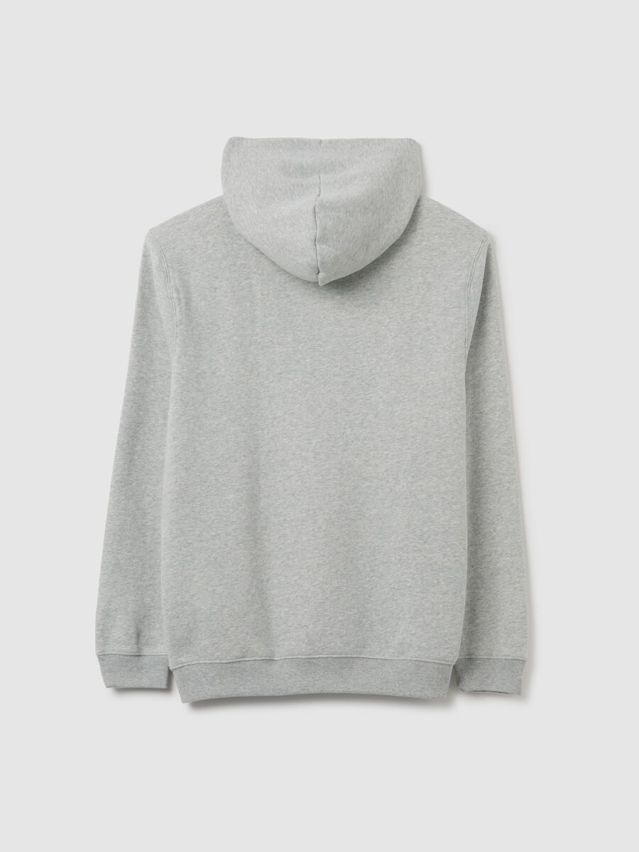 Mélange sweatshirt with hood Man_2