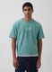 T-shirt a maniche corte in puro cotone con logo GAP_0