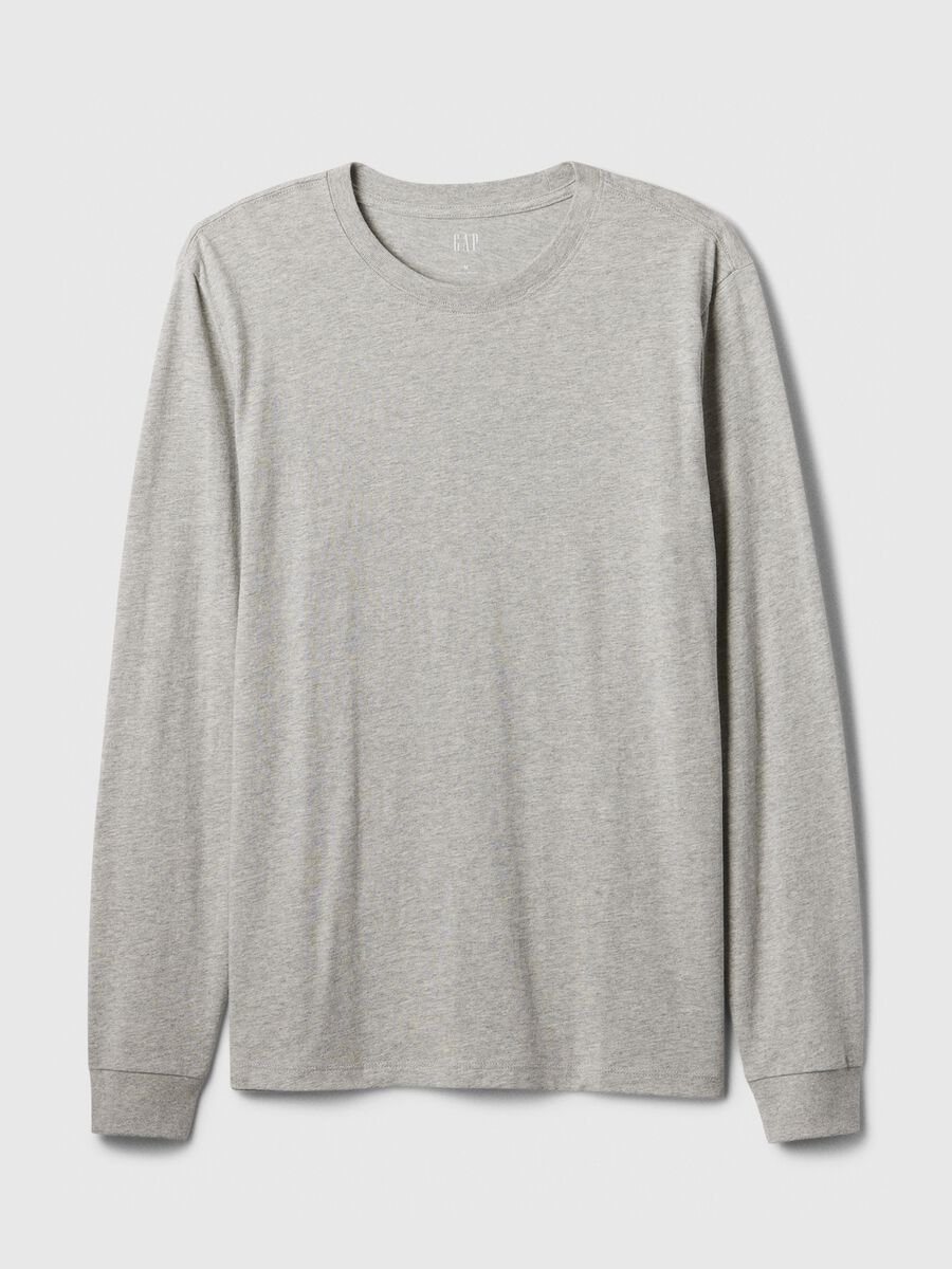T-shirt a maniche lunghe in cotone bio Uomo_1