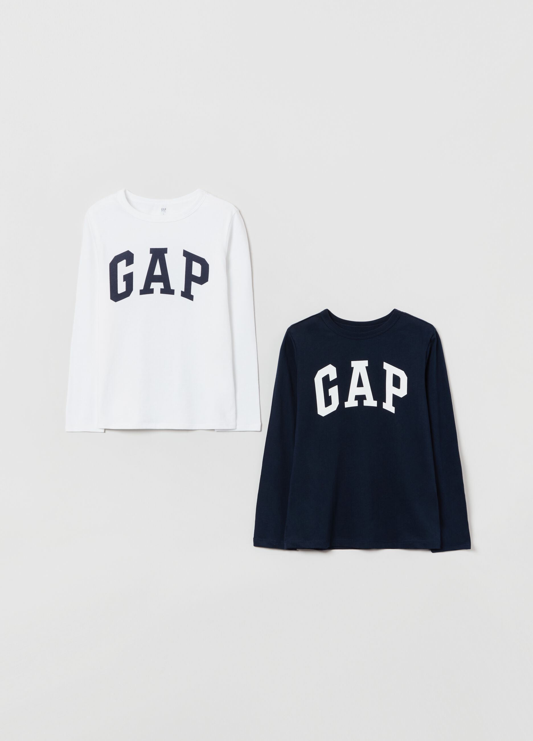 Two-pack T-shirts in cotton with logo print