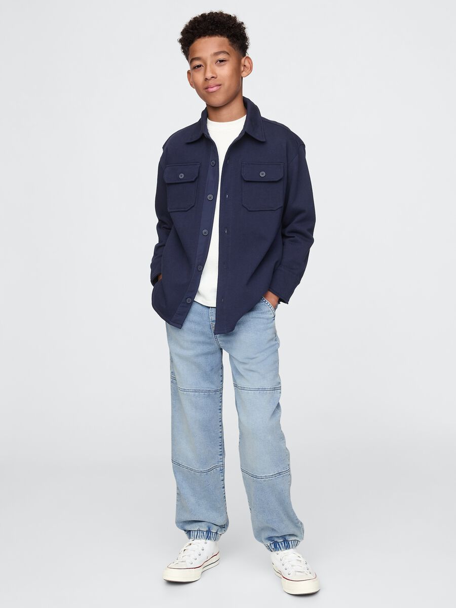 Blue denim trousers for kids Boy_0