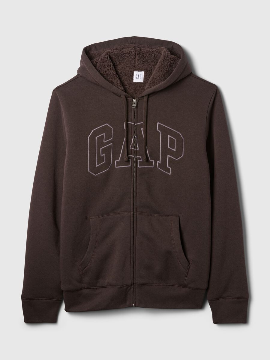 Felpa con cappuccio ricamo logo Uomo_4