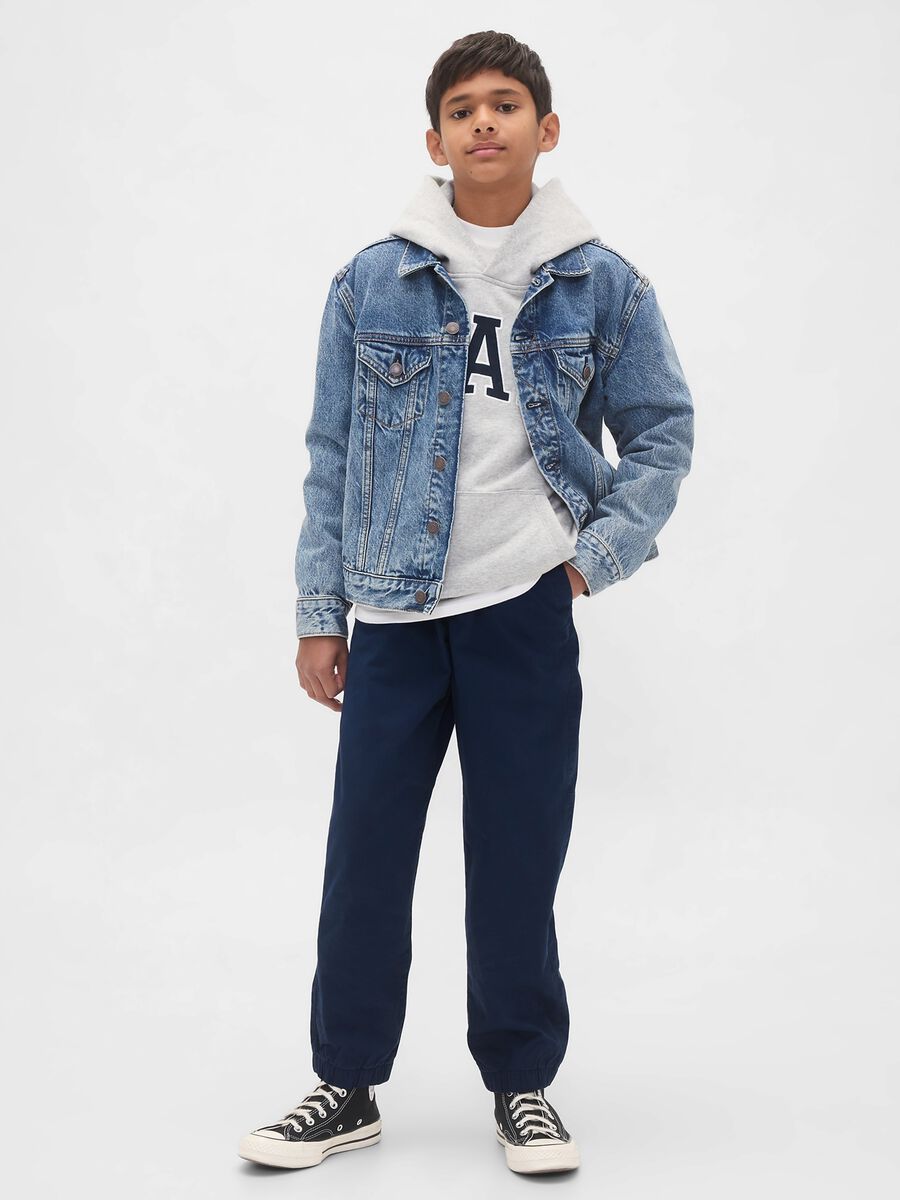 Pantaloni blu elasticizzati Boy_0