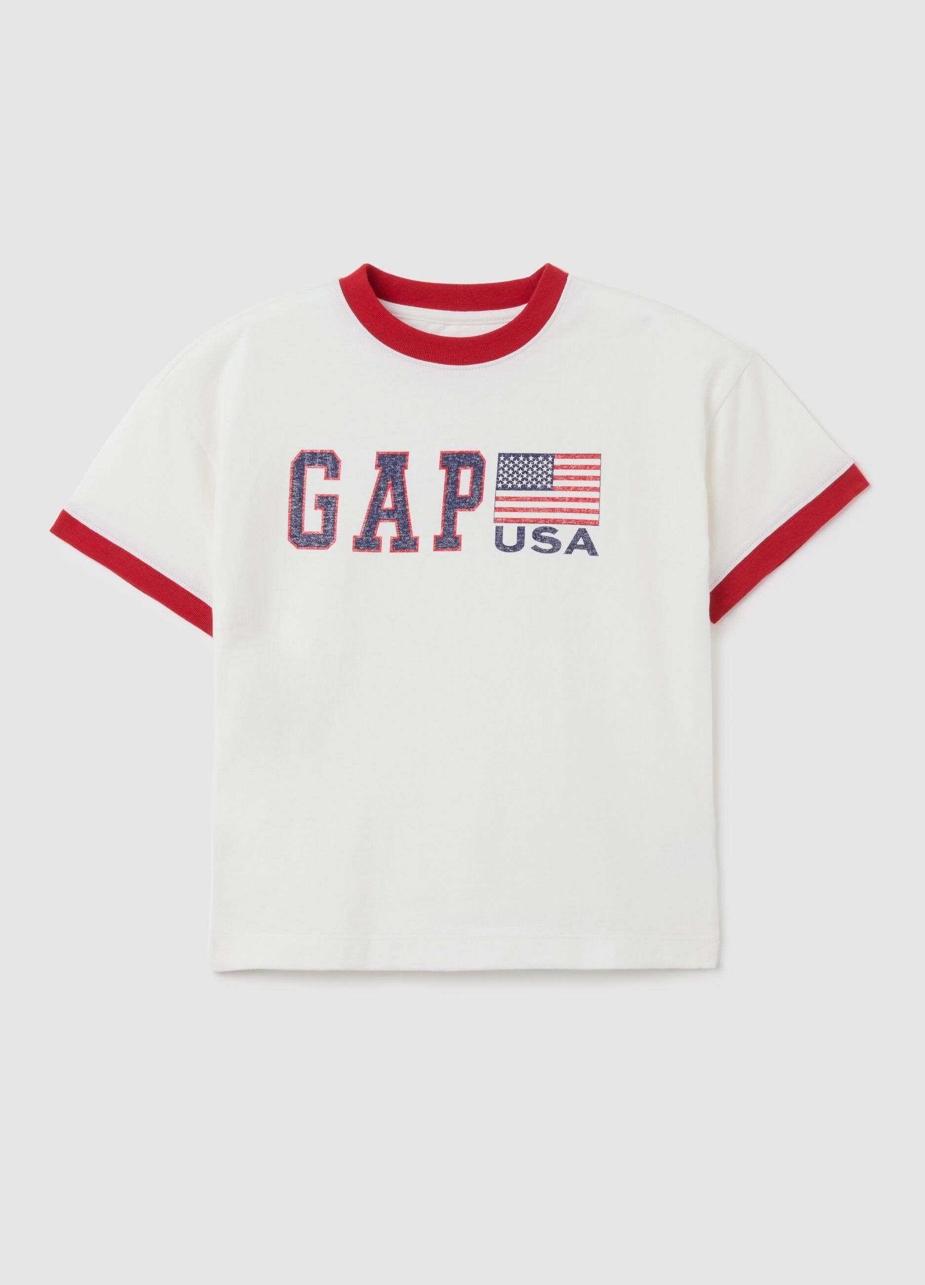 T-shirt bianca a maniche corte