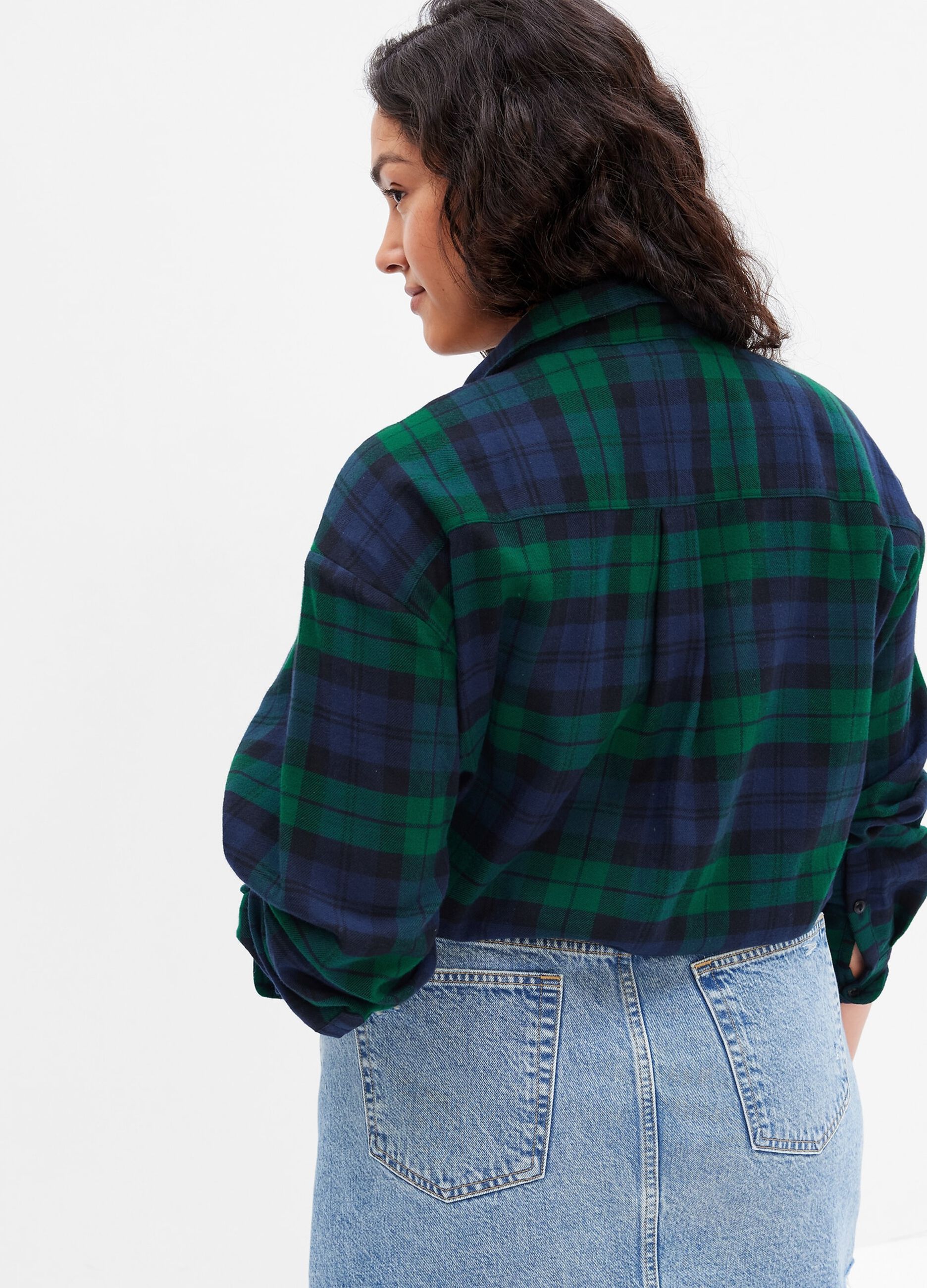 Camicia oversize in flanella check_4