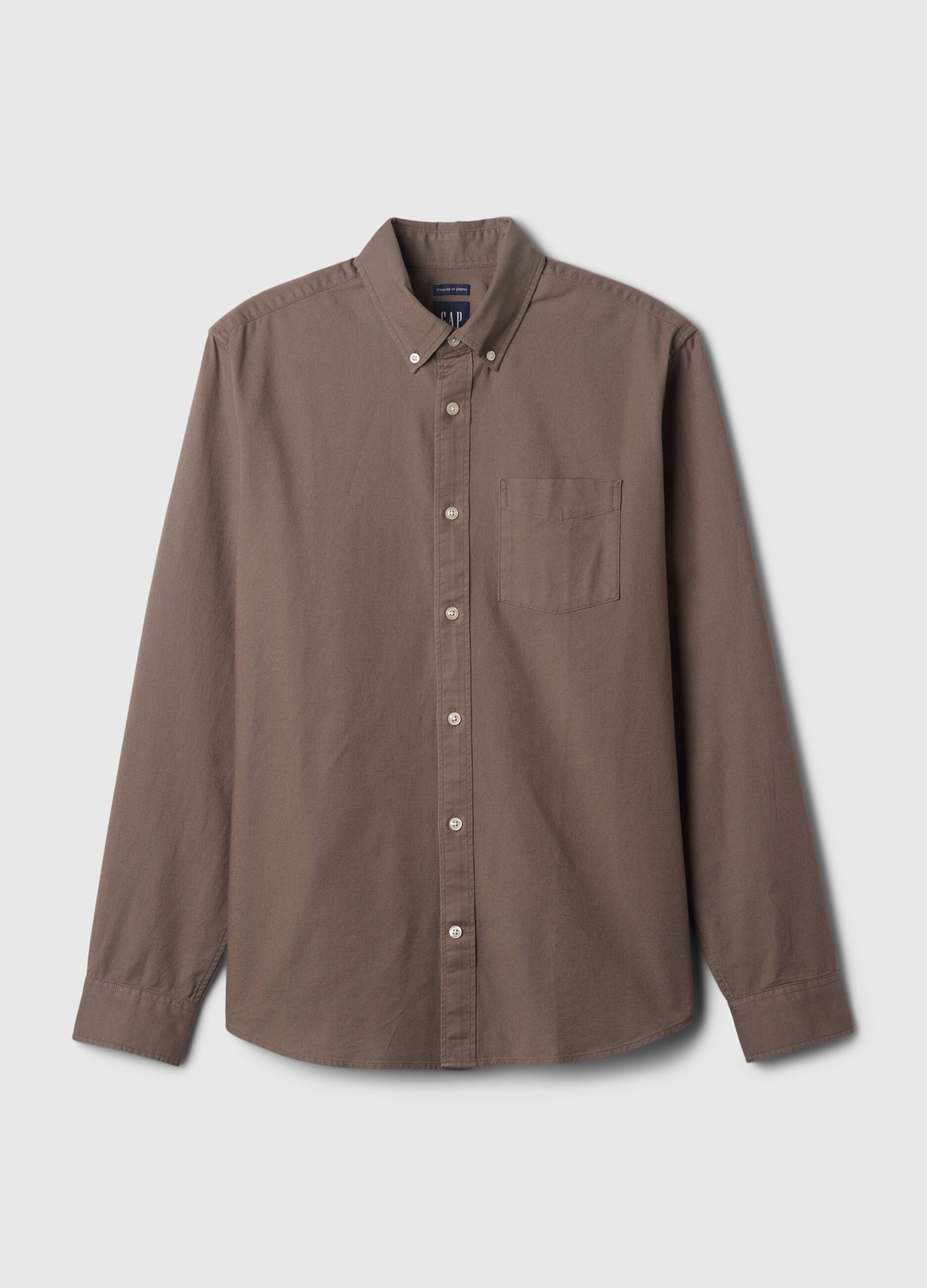 Camicia regular fit in cotone oxford_3