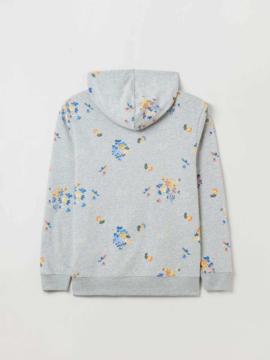 Sweatshirt with floral print and logo Man_2