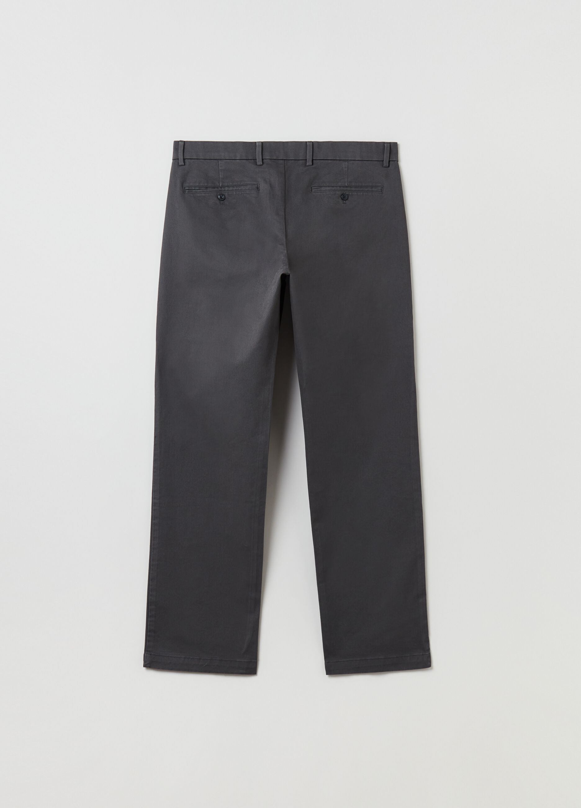 Straight-fit, stretch cotton trousers_2