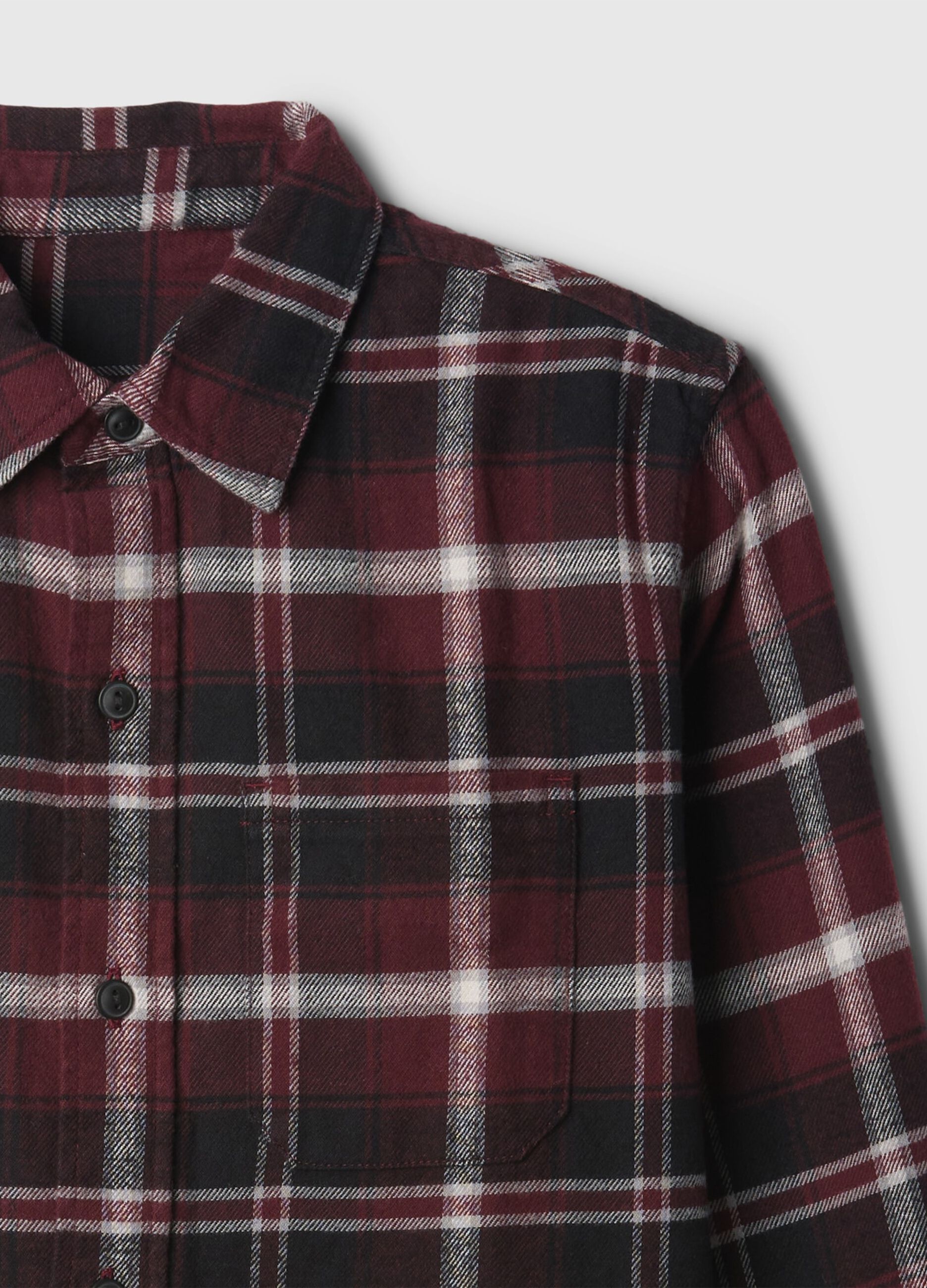 Camicia in flanella con fantasia check_4