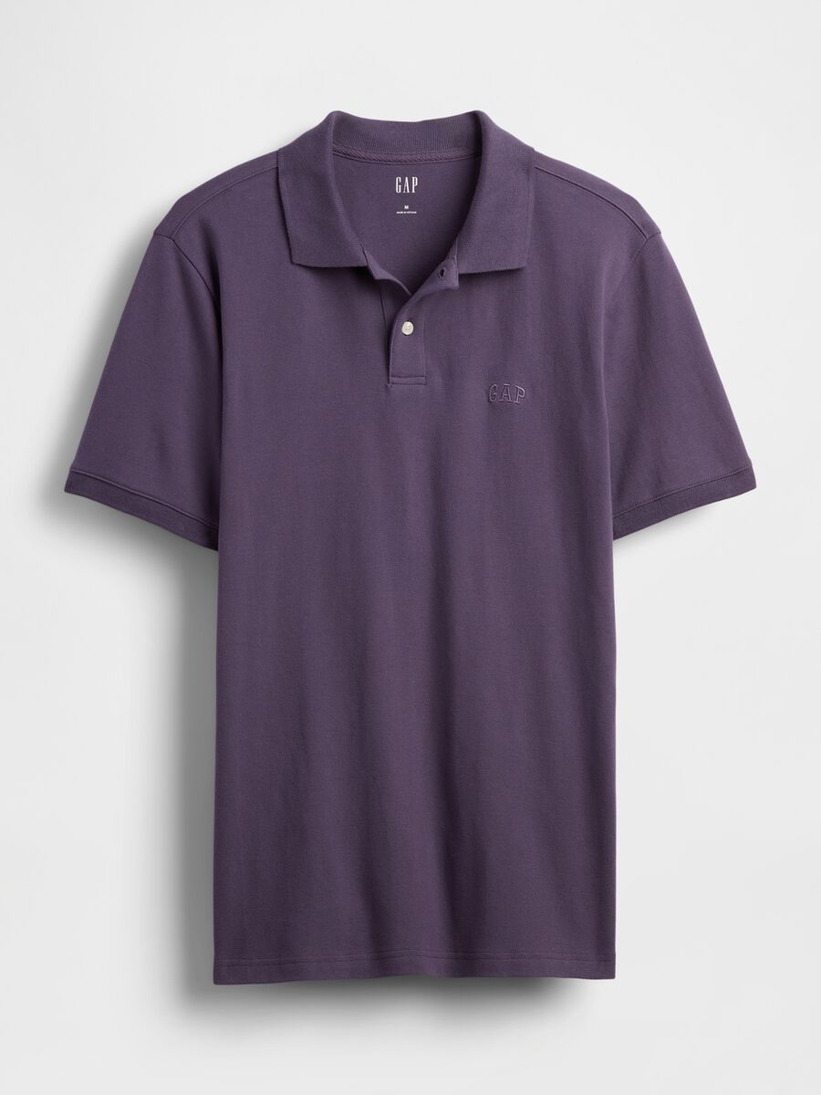 Polo a maniche corte viola Uomo_3