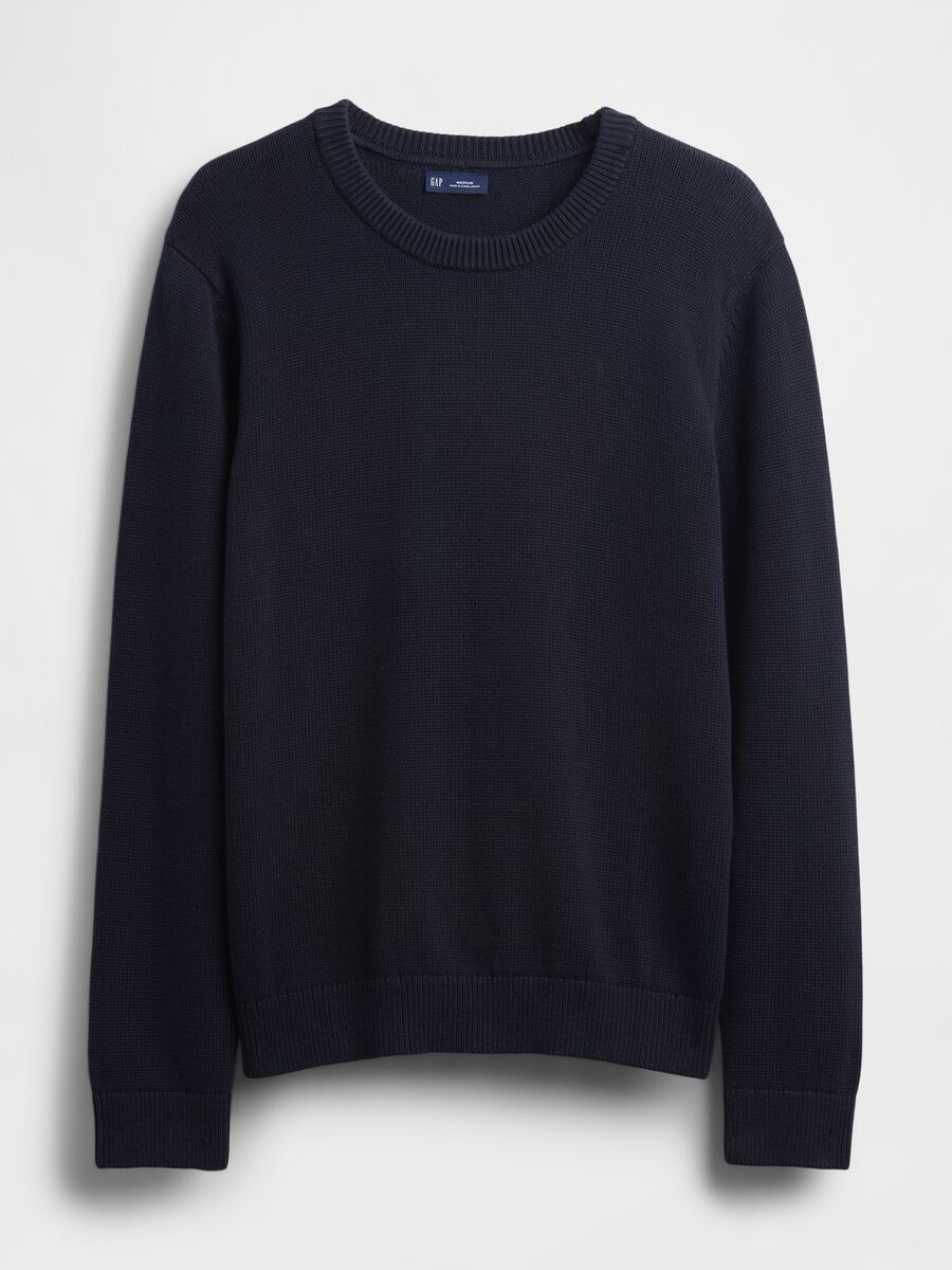 Maglione blu in cotone Uomo_4