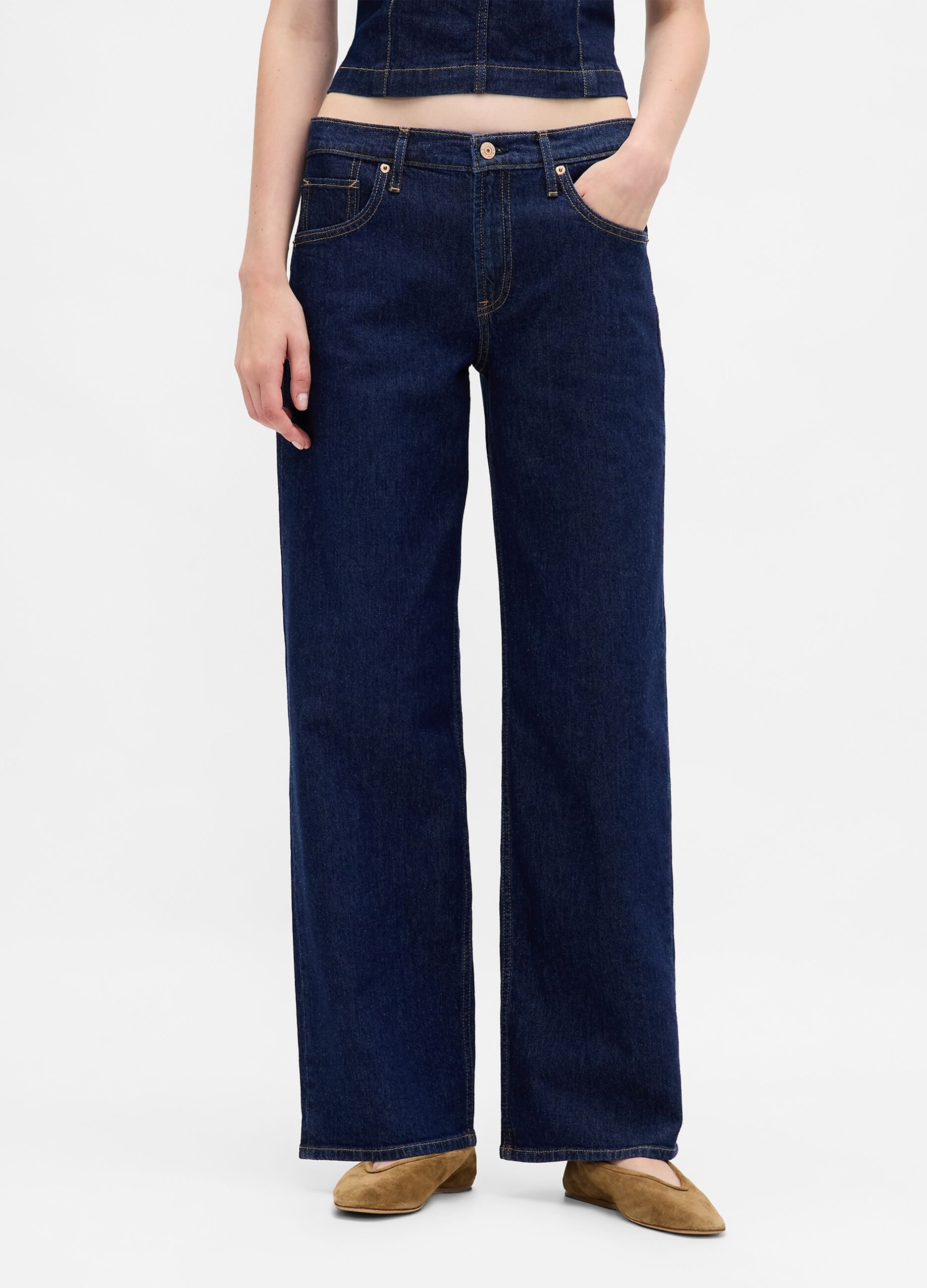 Pantaloni denim blu elasticizzati_1