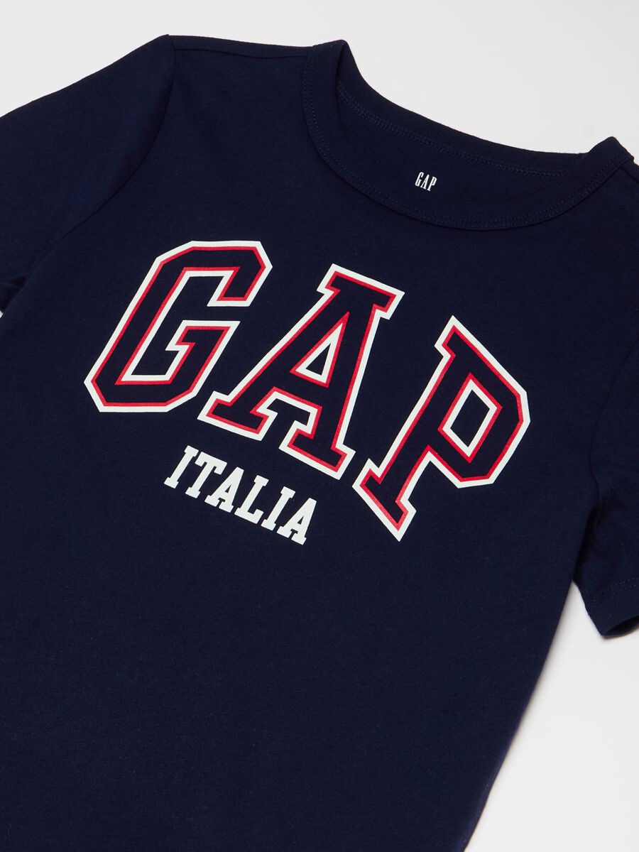 T-shirt in cotone con stampa logo Bambino_2