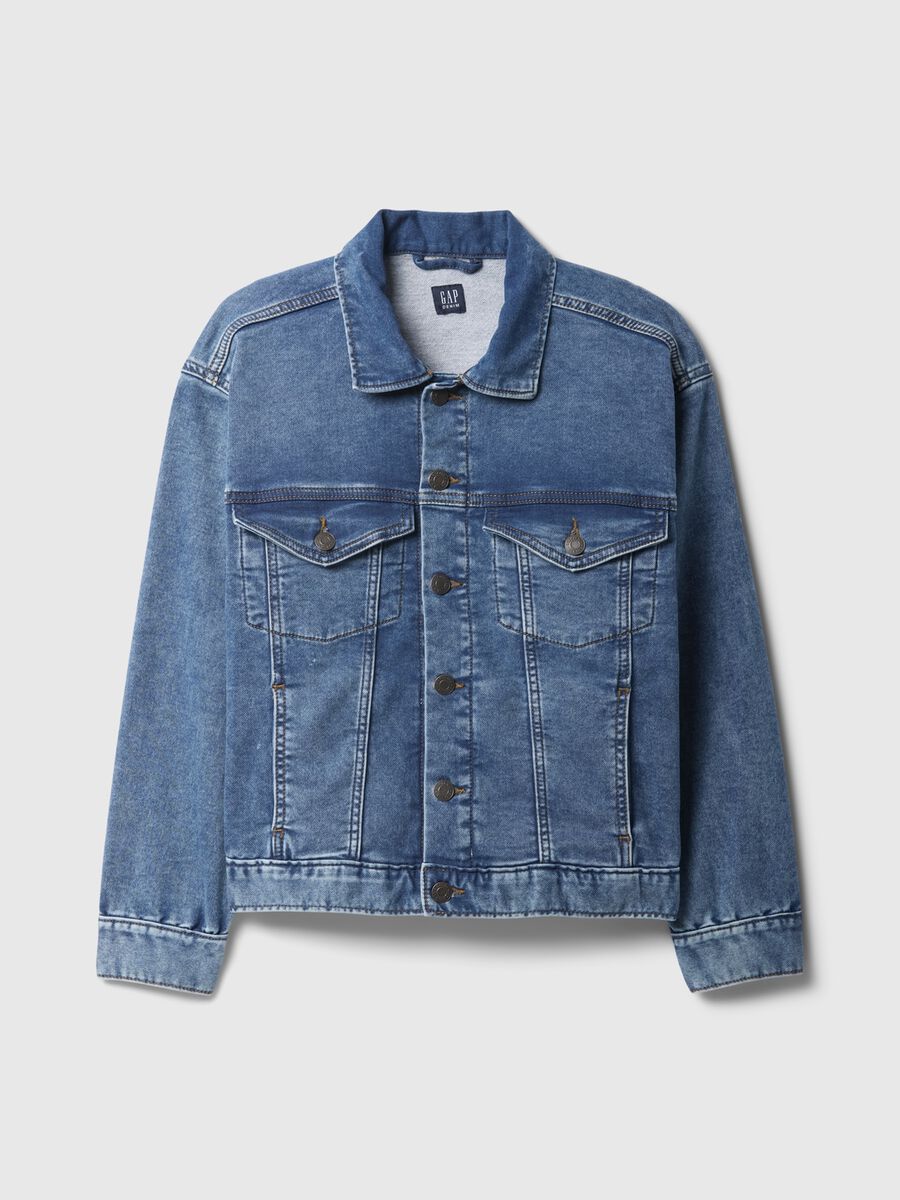 Stretch Cotton Denim Jacket for Kids - GAP Kids Boy_0