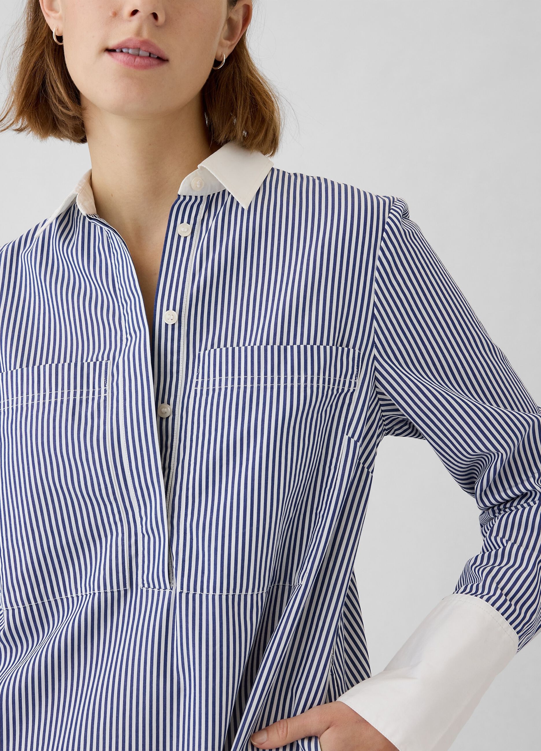 Short shirt dress with stripes_3