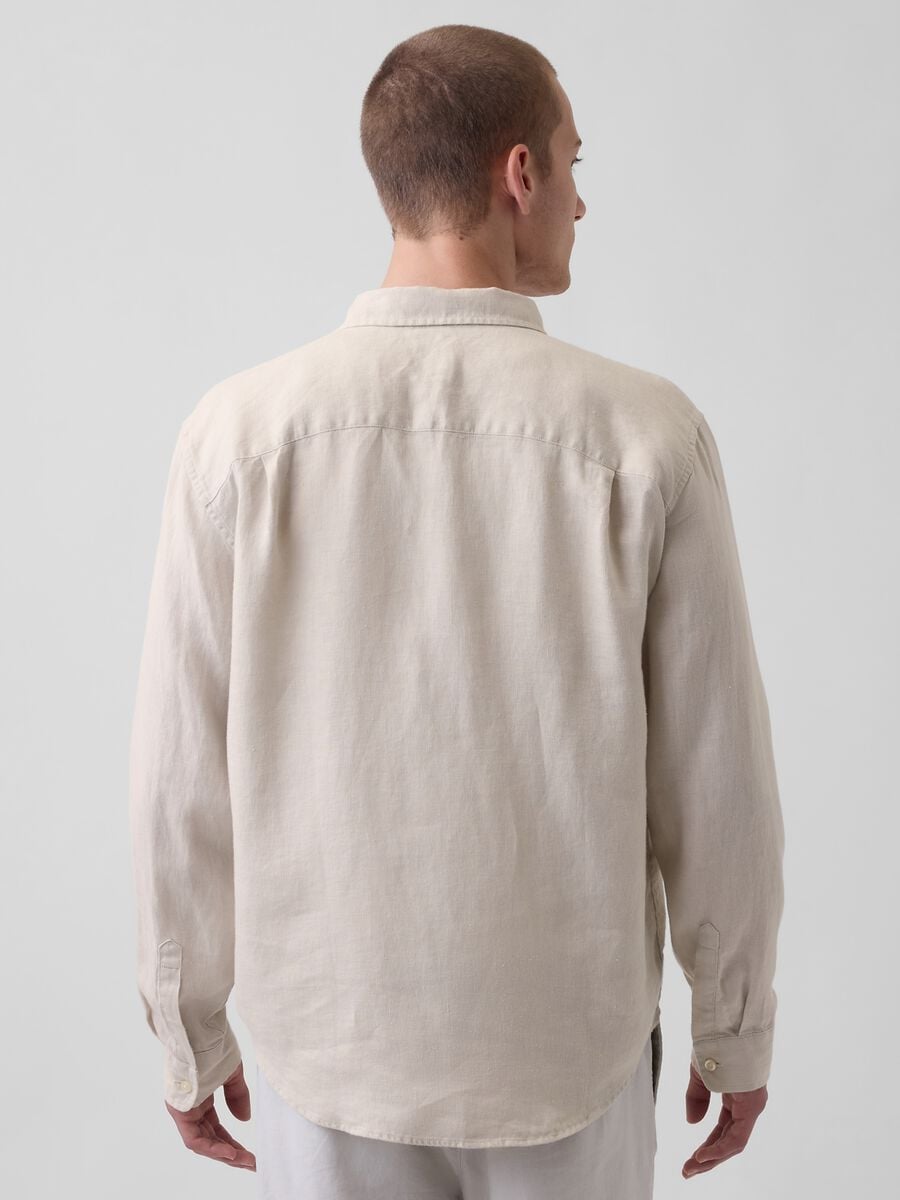 Camicia in puro lino Uomo_1