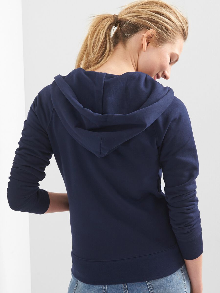Full-zip hoodie with logo Woman_1