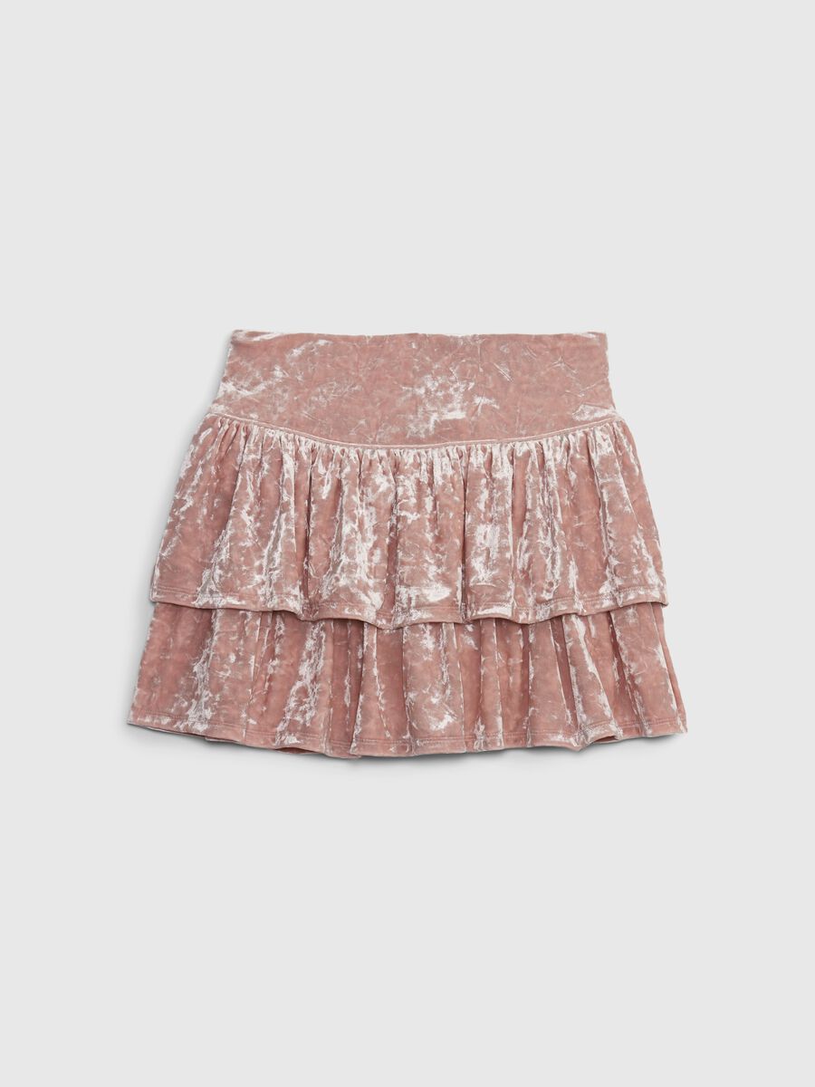 Velvet ruffled skirt Girl_0