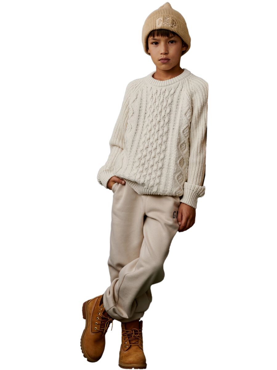 Pullover with woven design Boy_0
