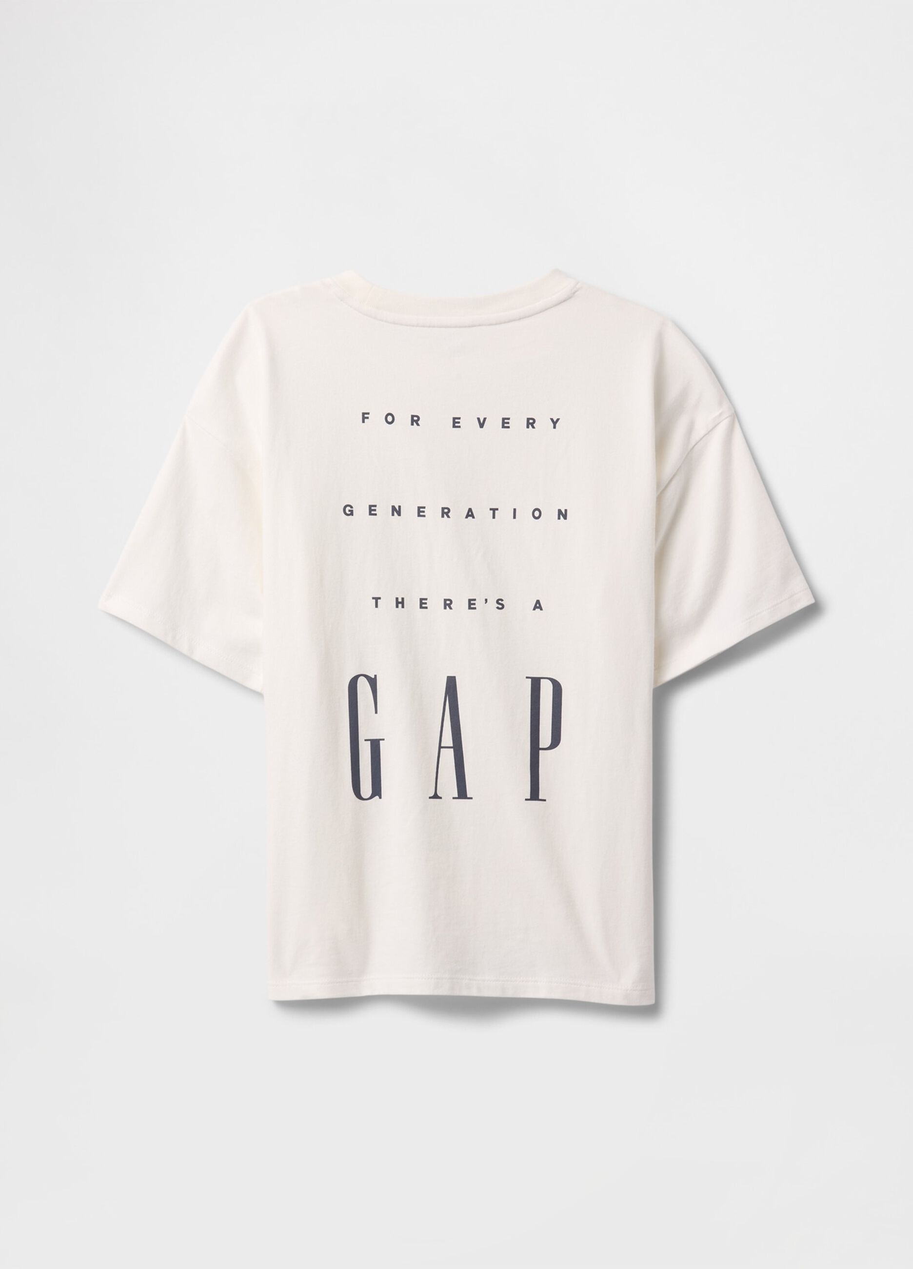 T-shirt bianca in puro cotone GAP Kids_3