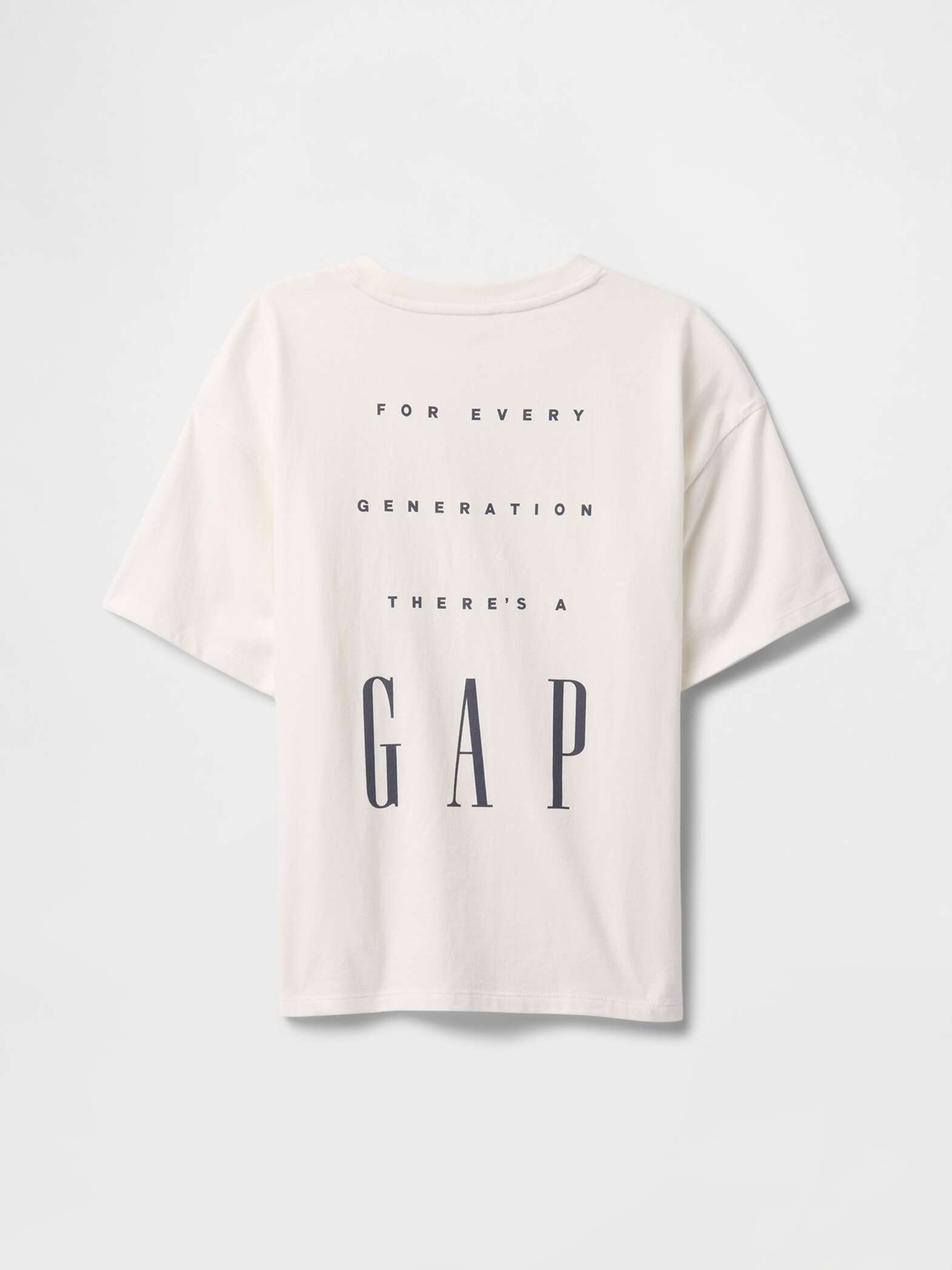 T-shirt bianca in puro cotone GAP Kids_3