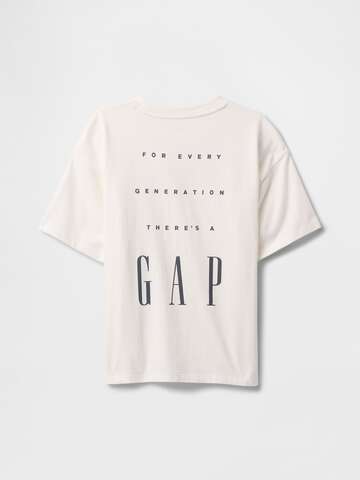 T-shirt bianca in puro cotone GAP Kids_3