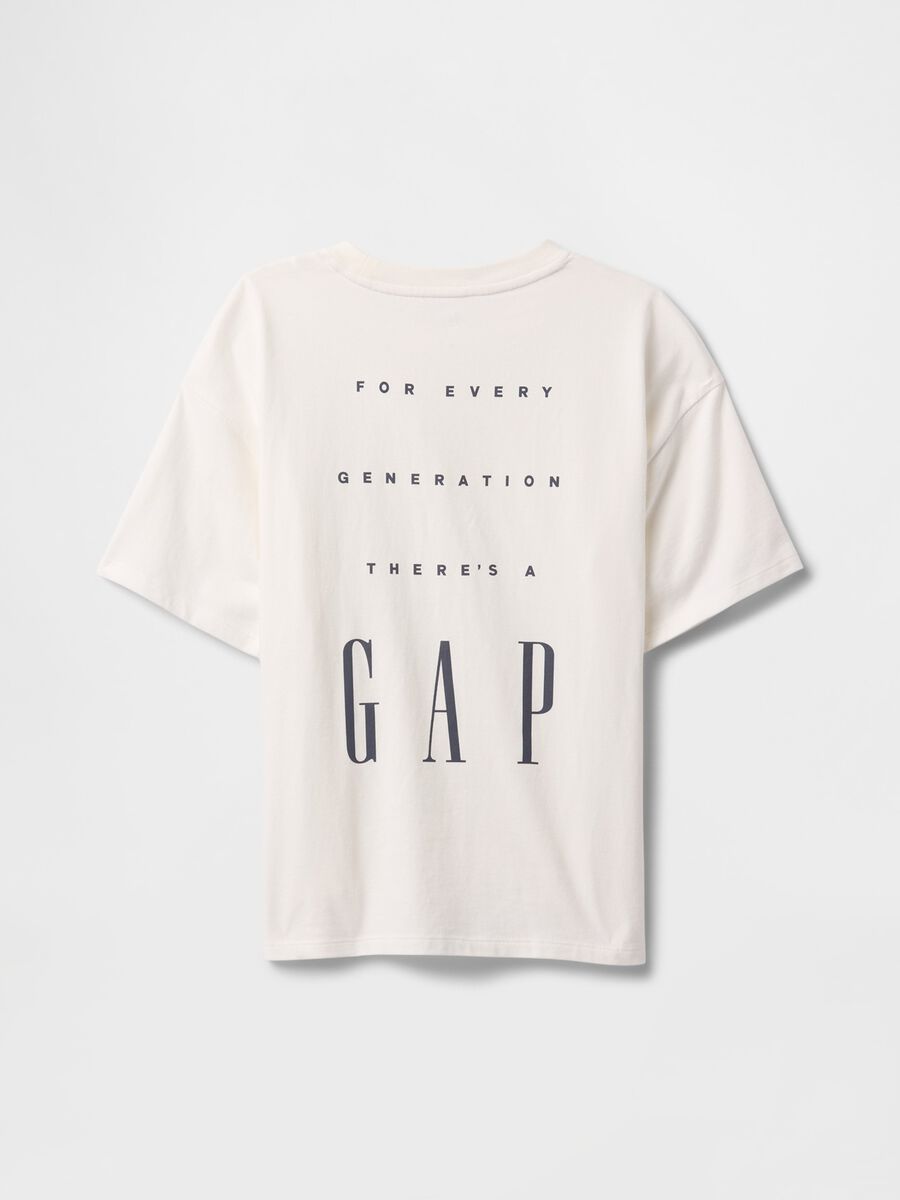 T-shirt bianca in puro cotone GAP Kids Bambino_3