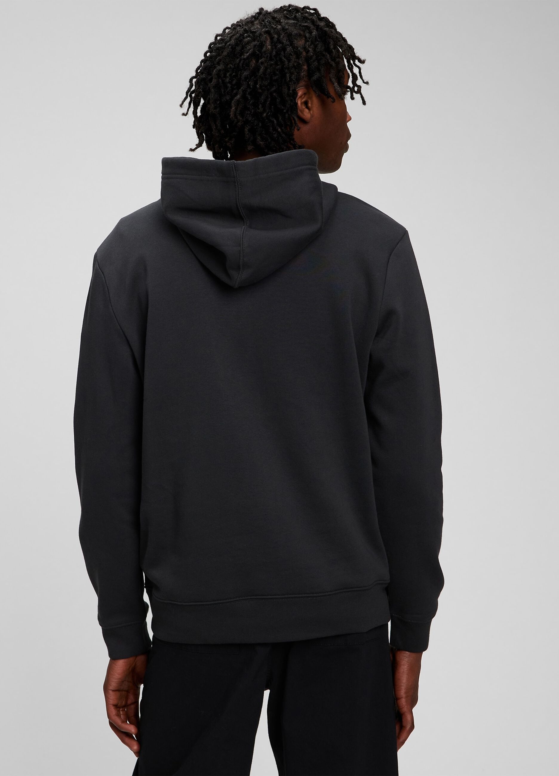 Sweatshirt with hood and logo embroidery_1