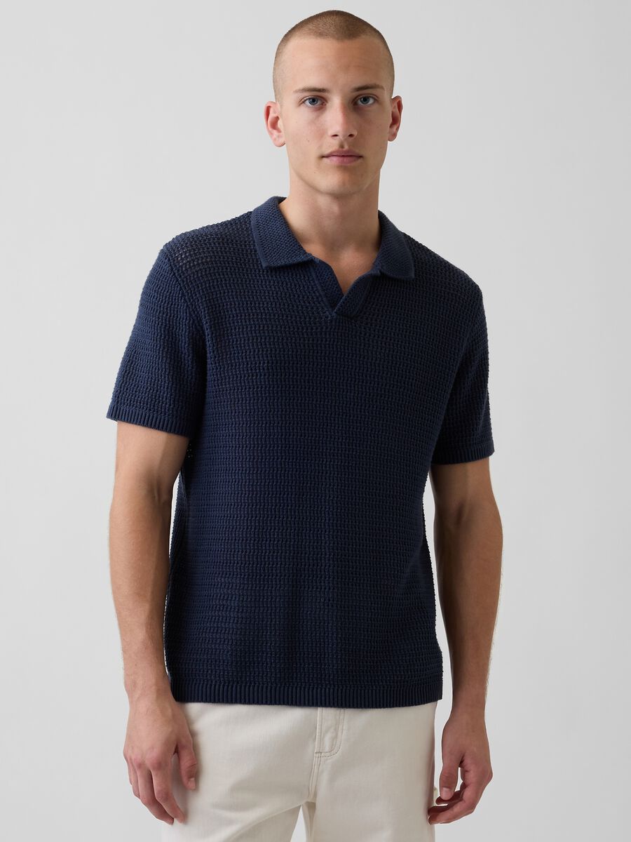 Polo in puro cotone a maniche corte Uomo_0