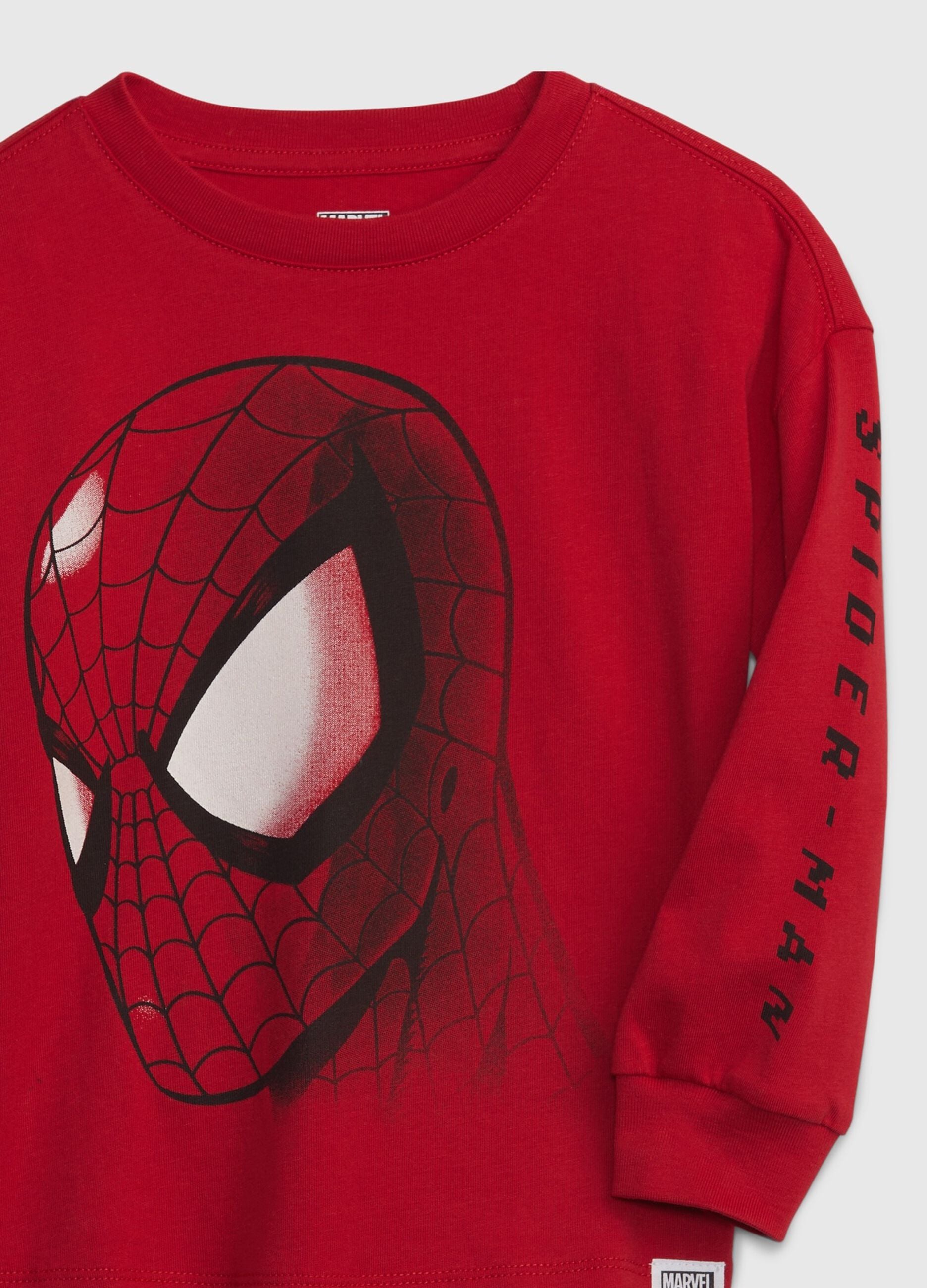T-shirt maniche lunghe stampa Spider-Man