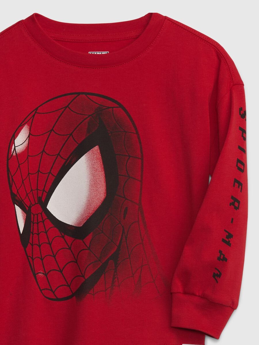 T-shirt maniche lunghe stampa Spider-Man Bimbo_2