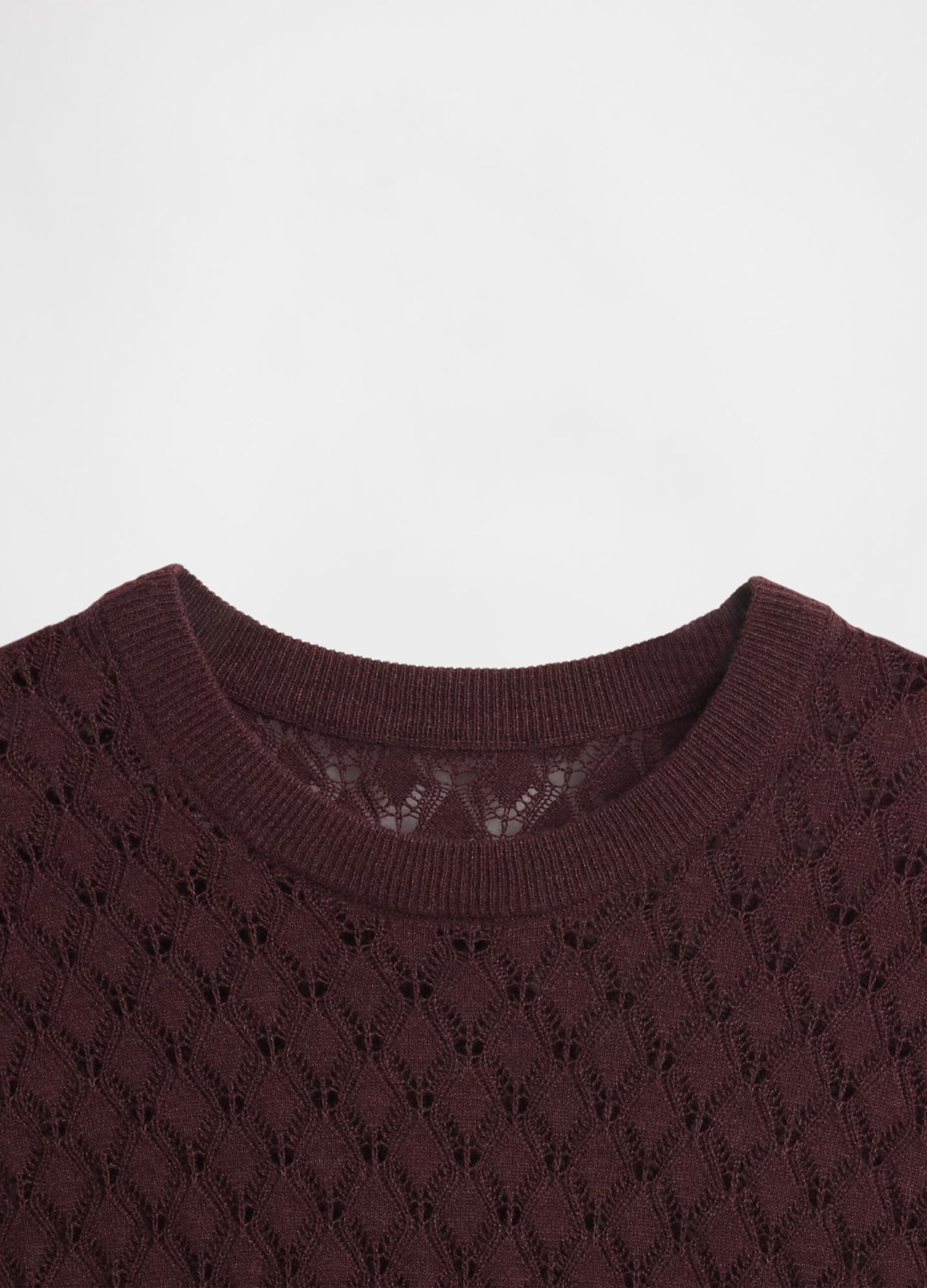 Purple Textured Sweater