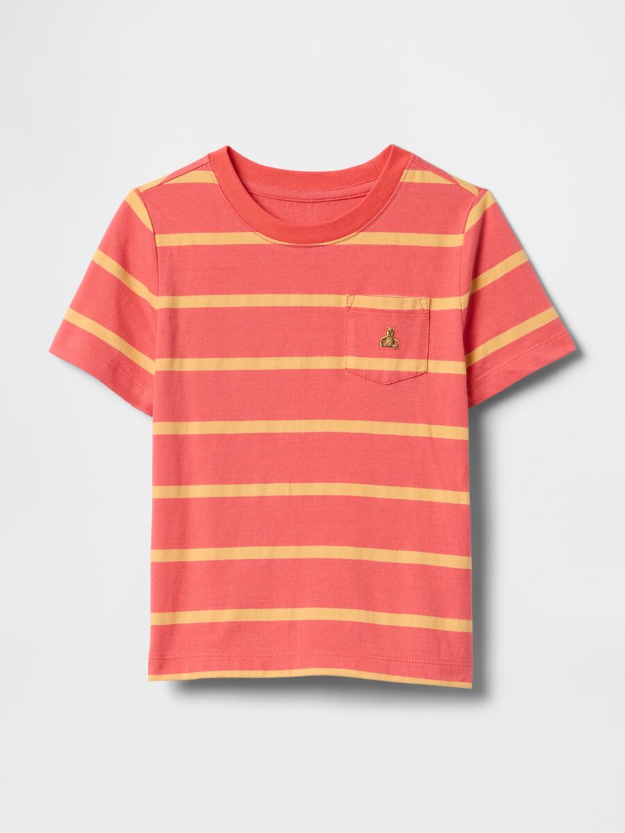 T-shirt a righe arancione e gialla Baby Boy_0