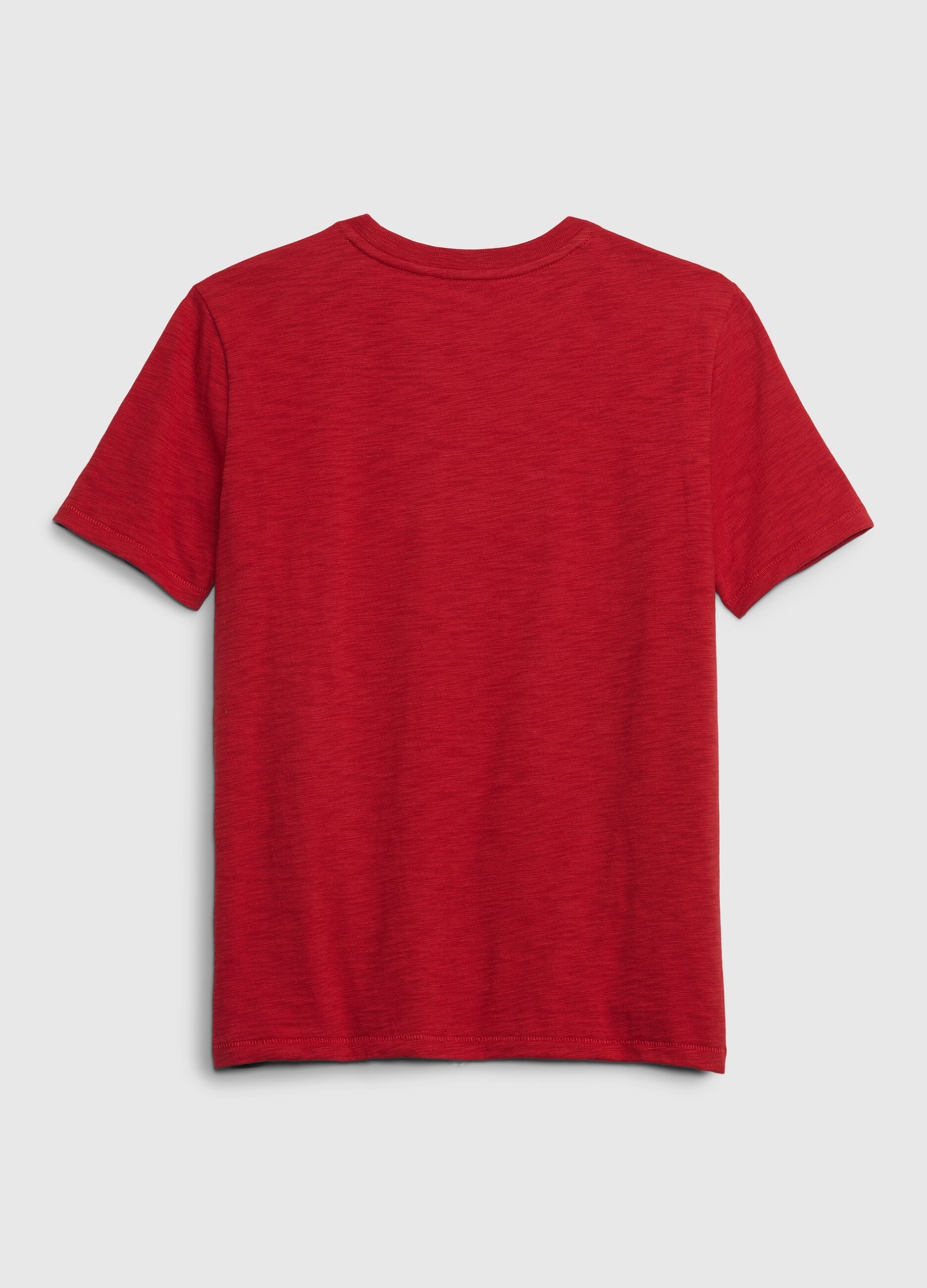 T-shirt con ricamo logo check_1
