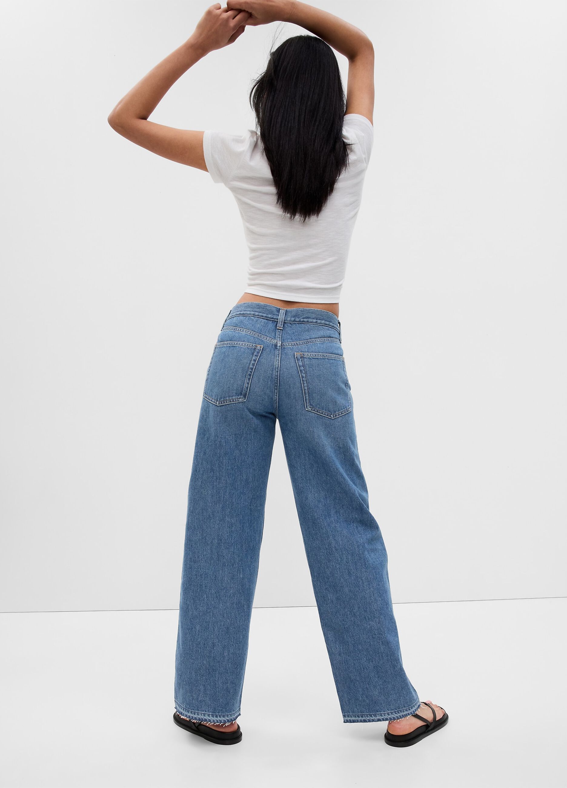 Jeans straight fit a vita bassa_2
