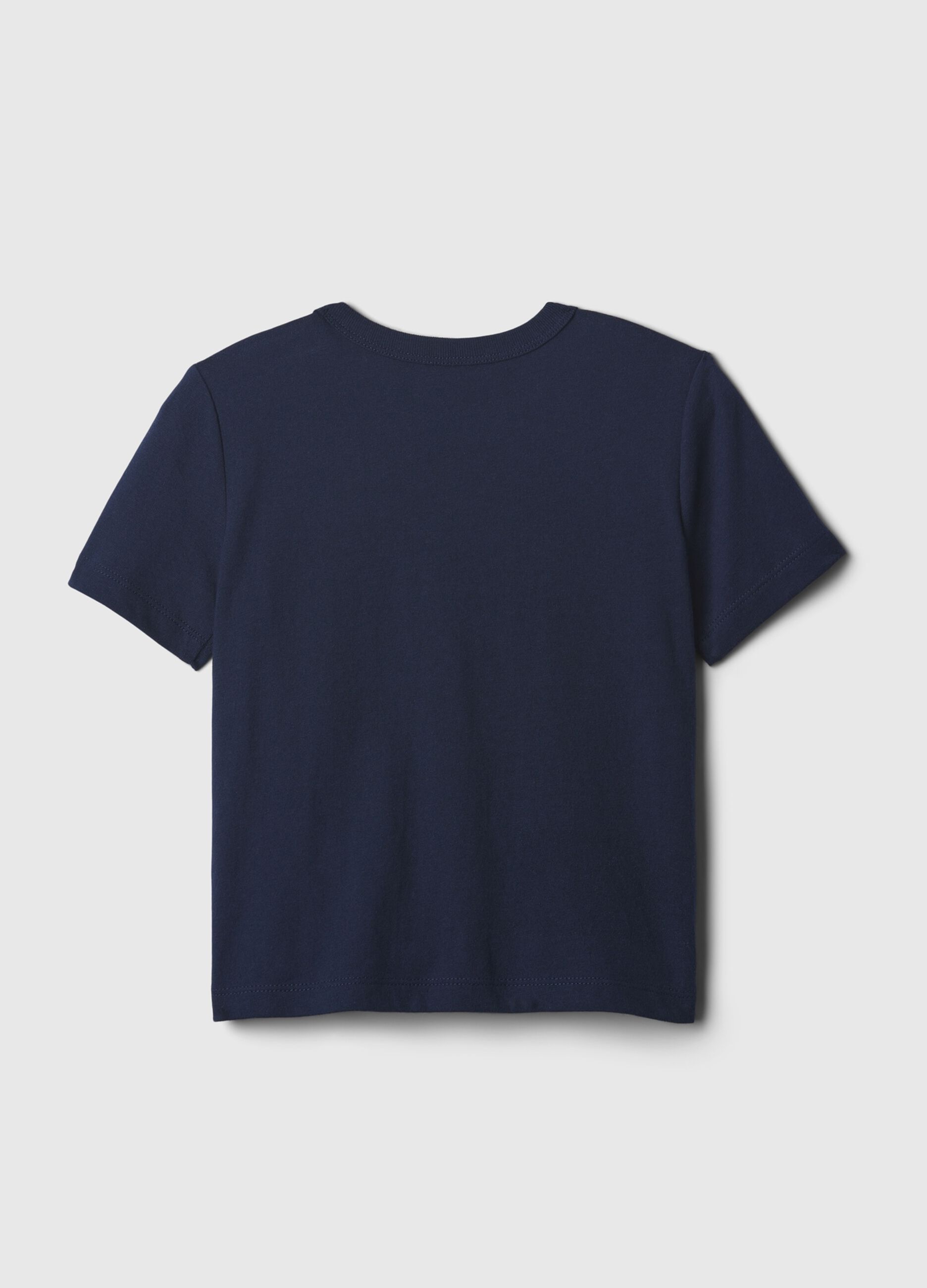 T-shirt in cotone con stampa logo e ruspa_1
