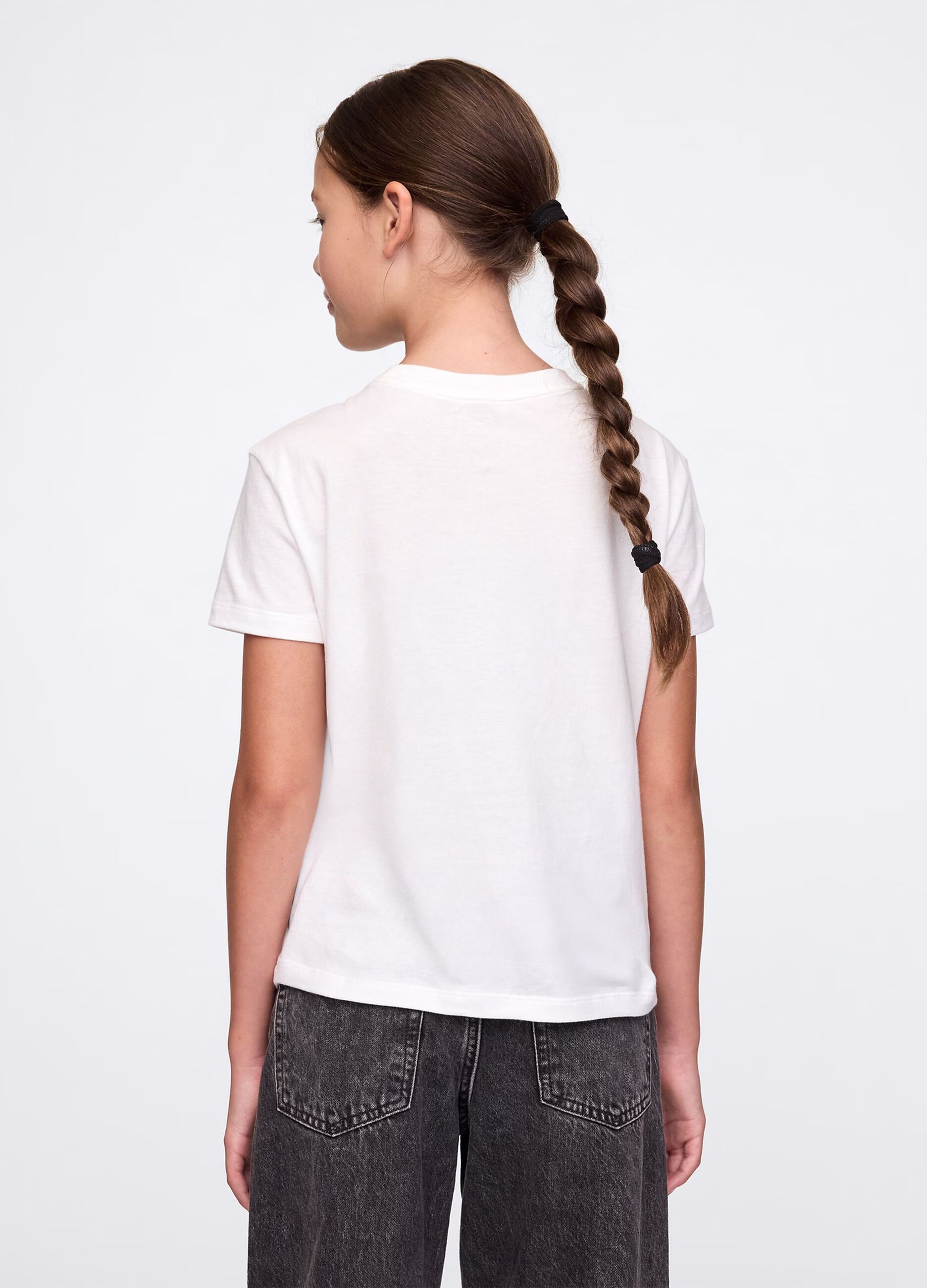 T-shirt bianca in cotone_1
