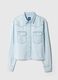 Camicia cropped western in denim_4
