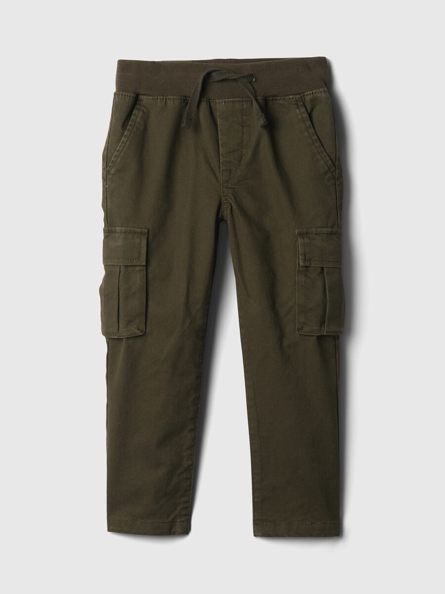 Cargo joggers with drawstring Newborn Boy_0