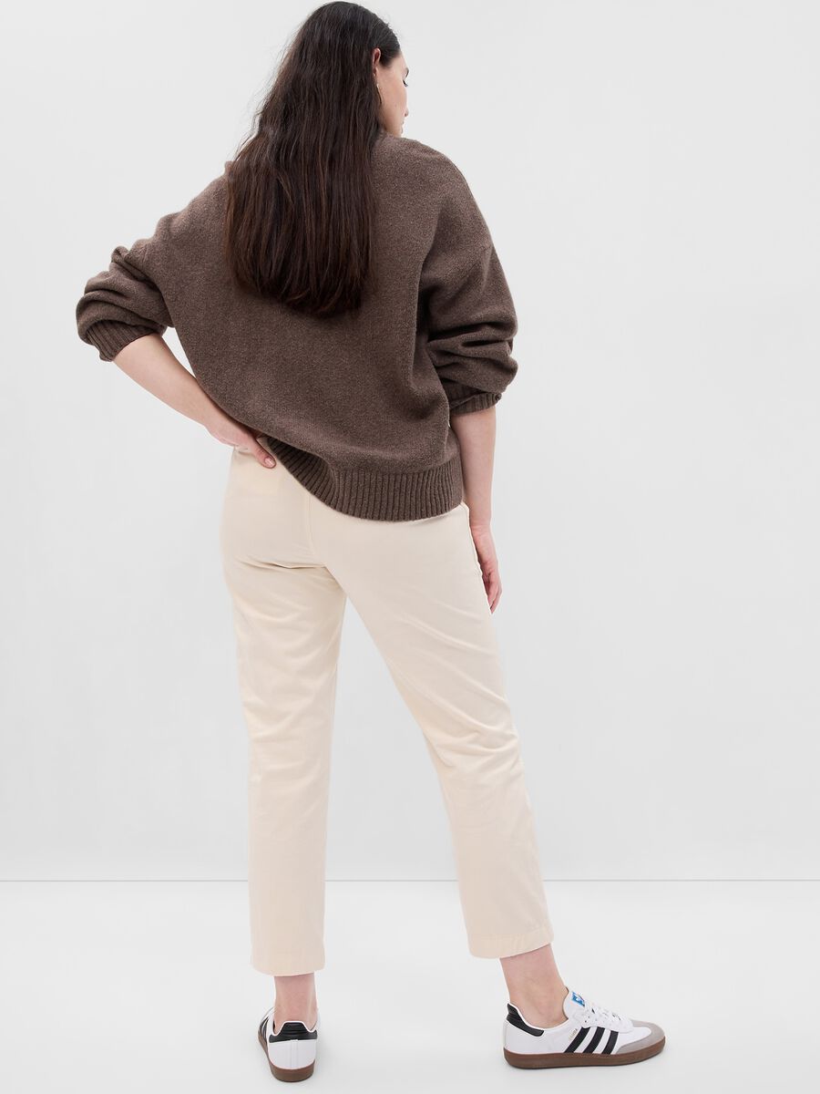 Slim-fit mid-rise chino trousers Woman_4