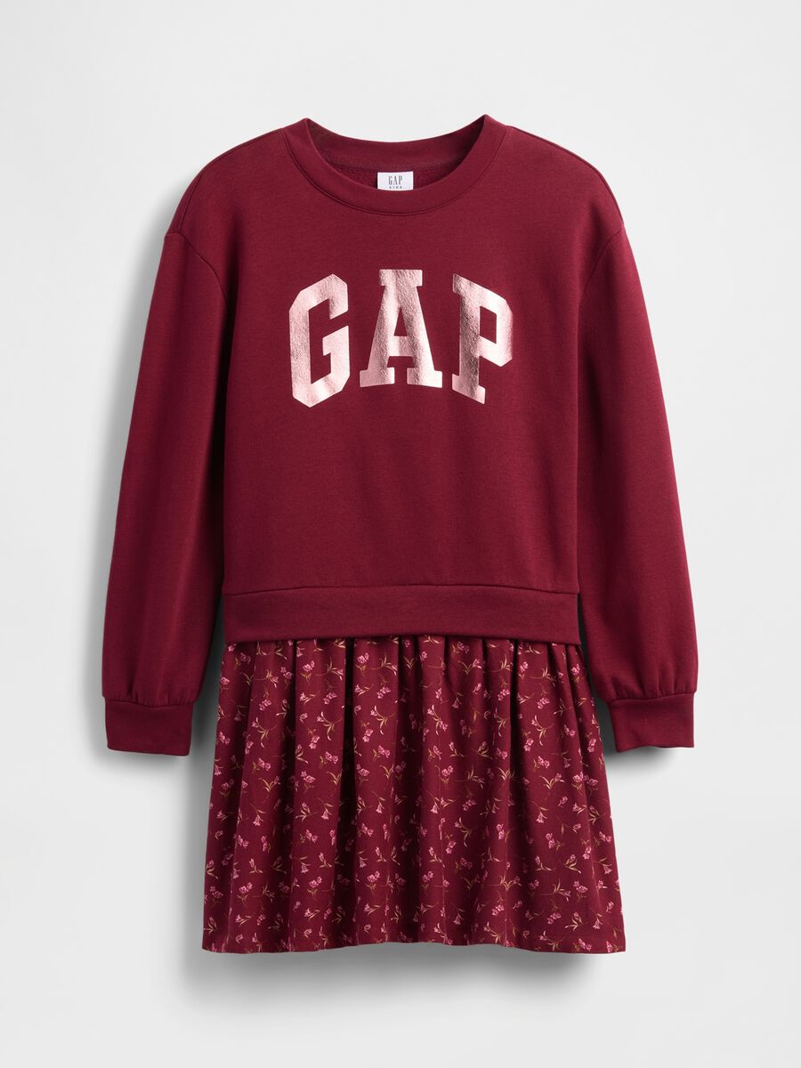 Vestito rosso per bambina con scollo rotondo Bambina_2