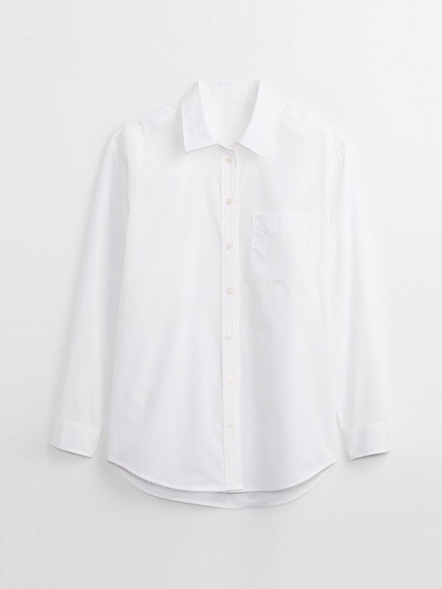 Camicia oversize in popeline di cotone Donna_4