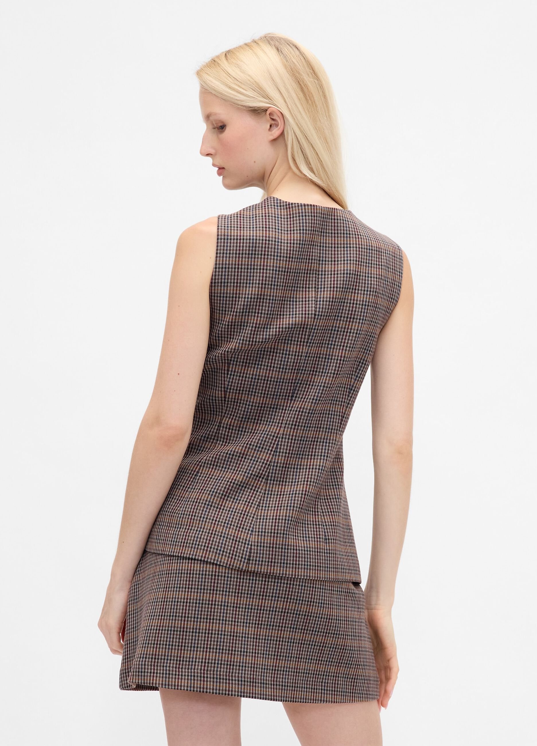 Gilet in tessuto elasticizzato