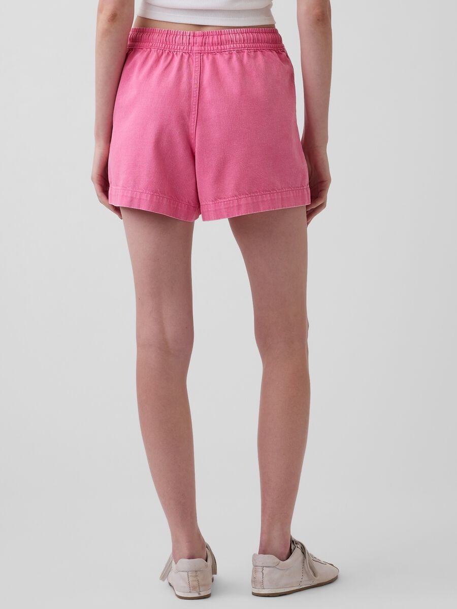 Shorts in misto cotone e lyocell Donna_3