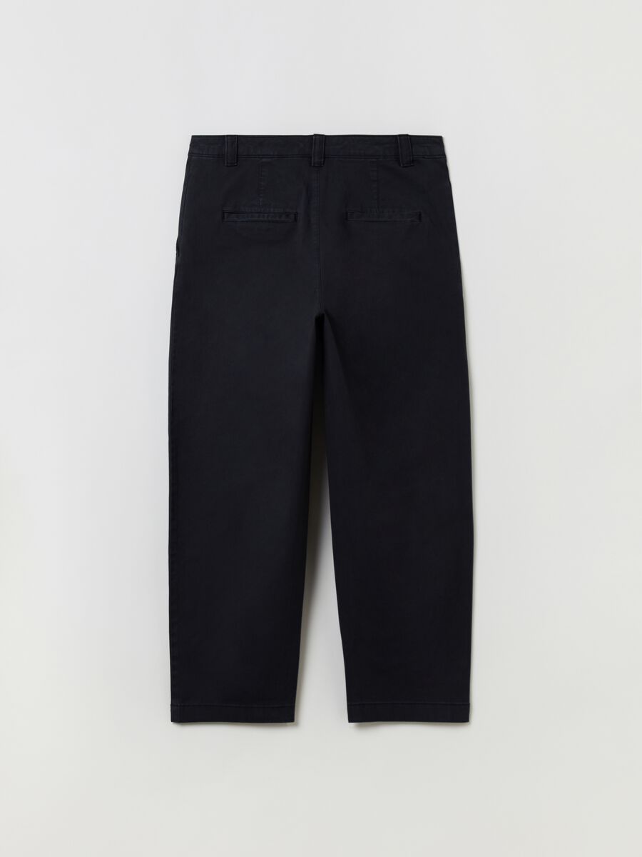 Straight-fit chino trousers in stretch cotton Woman_2