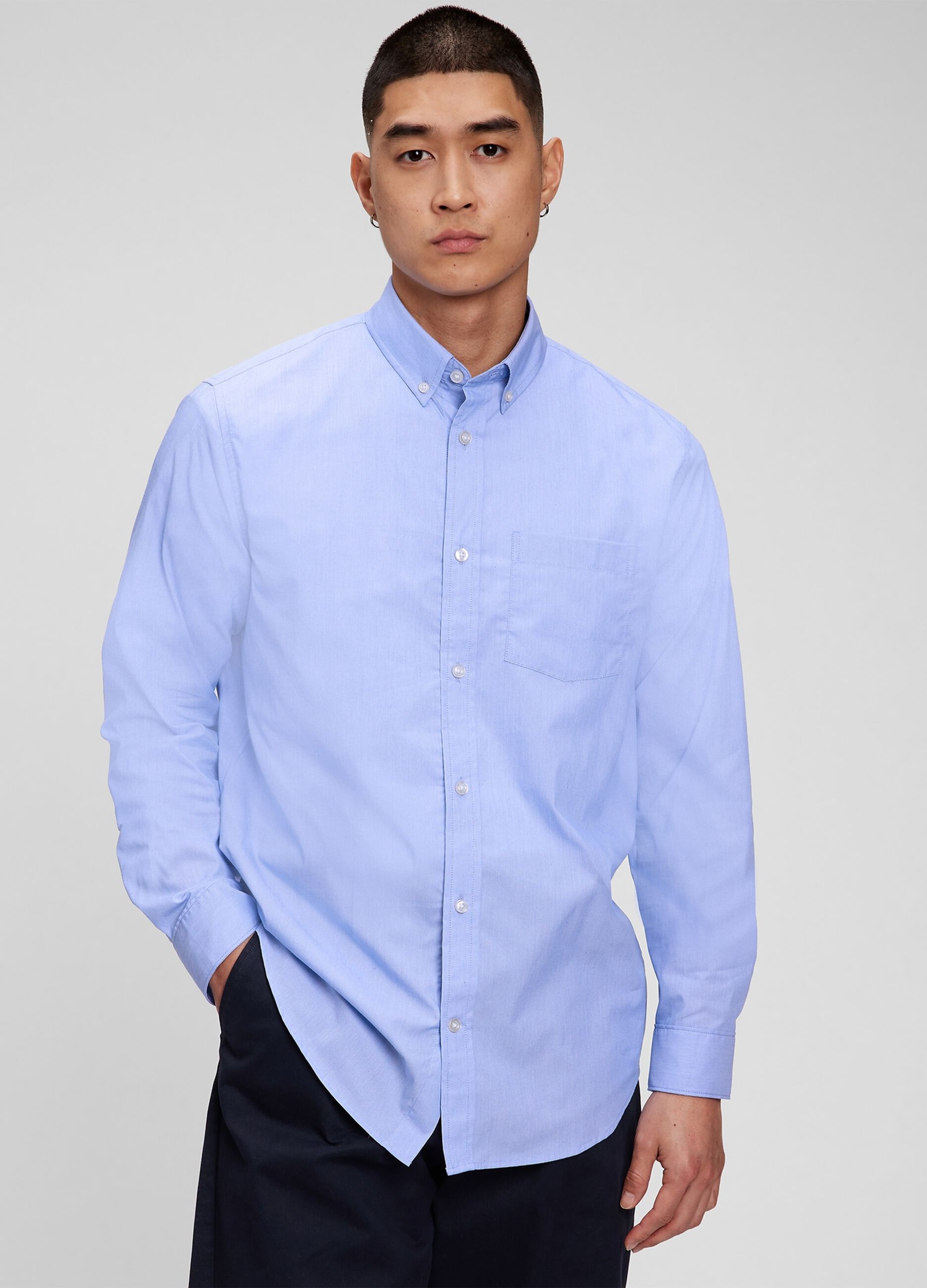 Camicia regular fit in tessuto Coolmax®