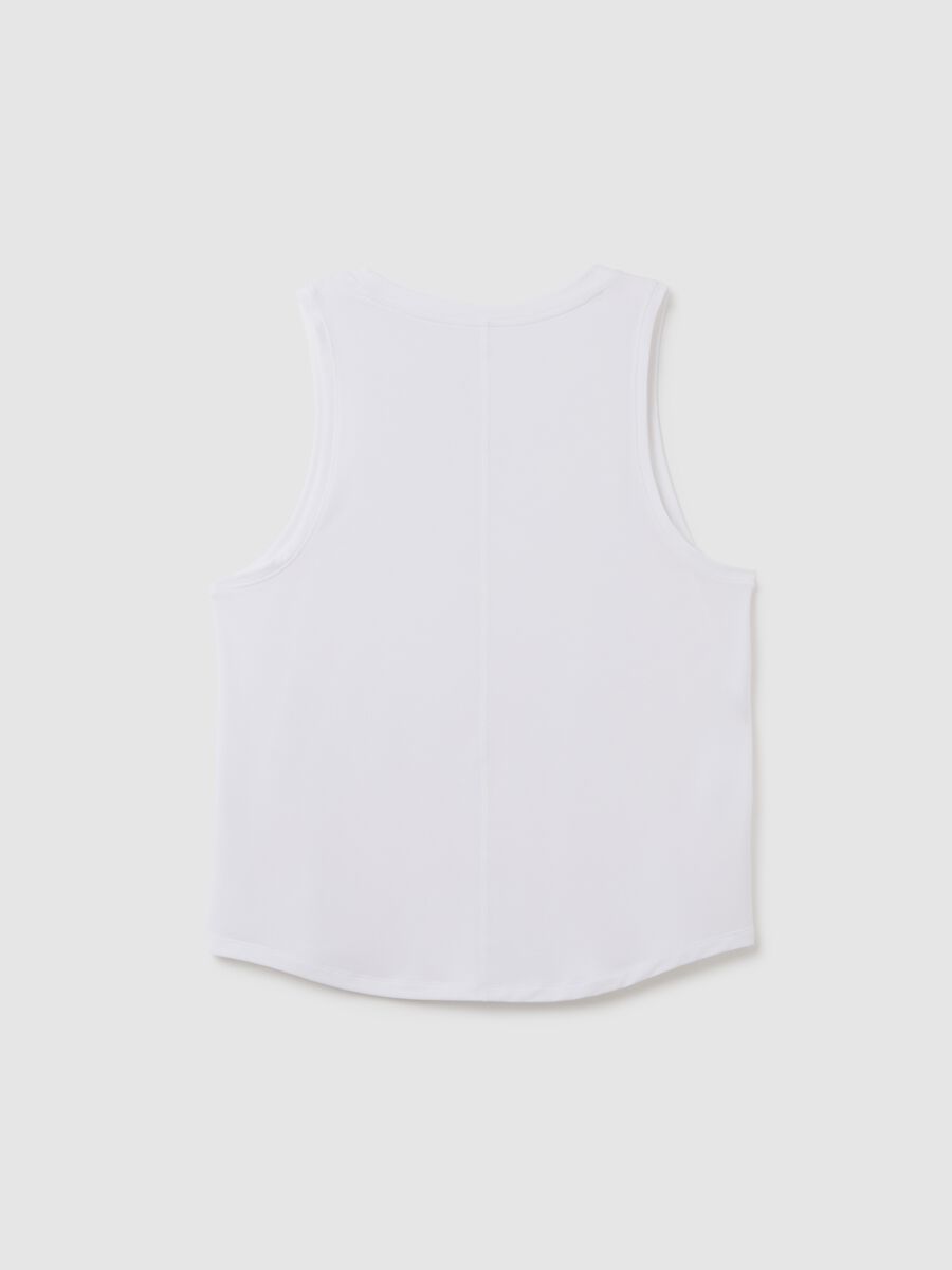 Tank top stretch girocollo Donna_3